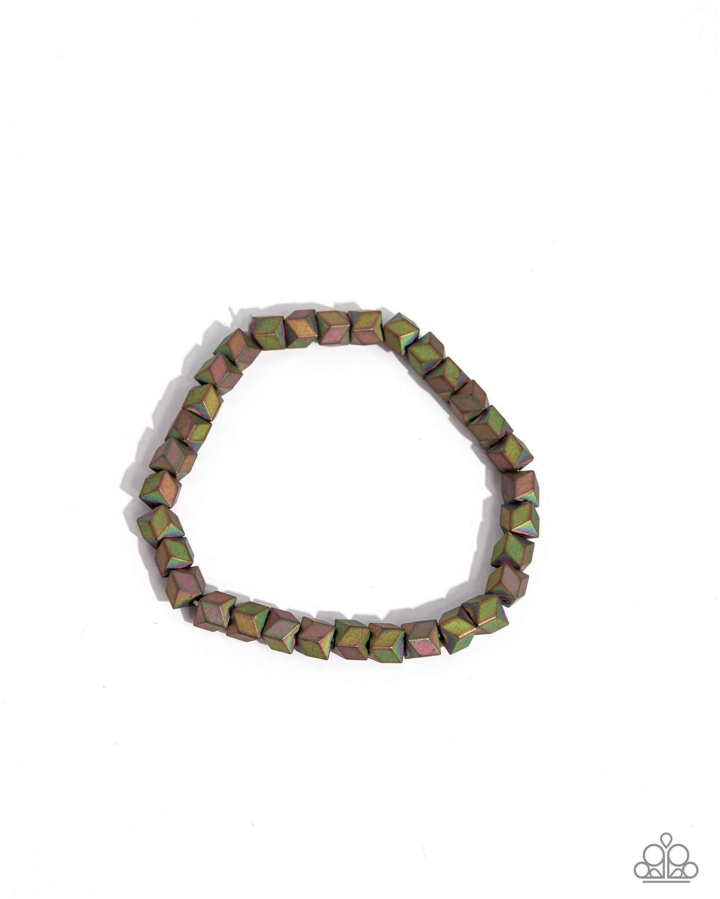 Faceted Finale - multi - Paparazzi MENS bracelet