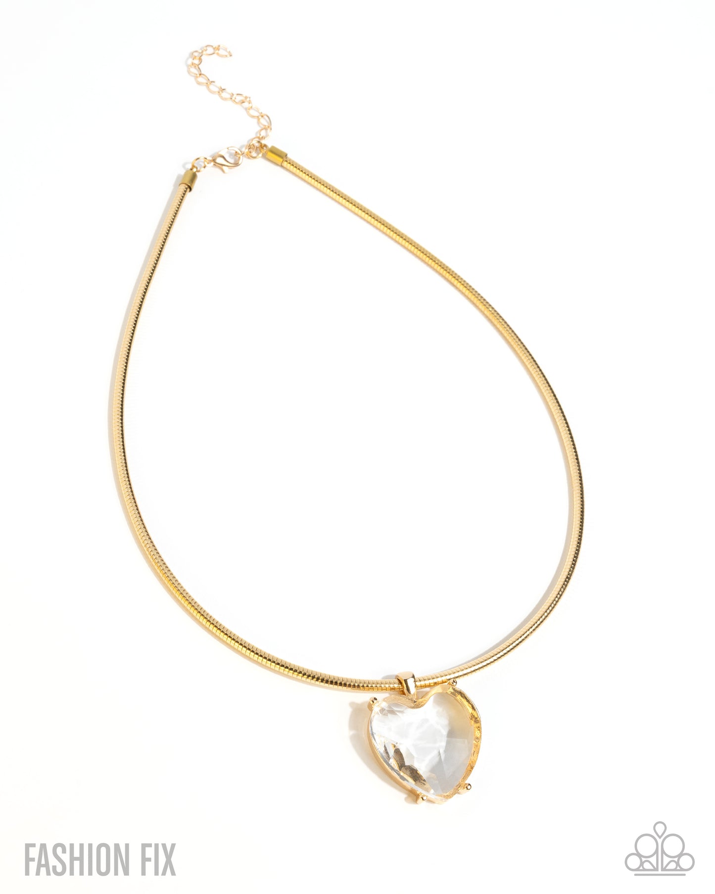Faceted Finery - gold - Paparazzi necklace