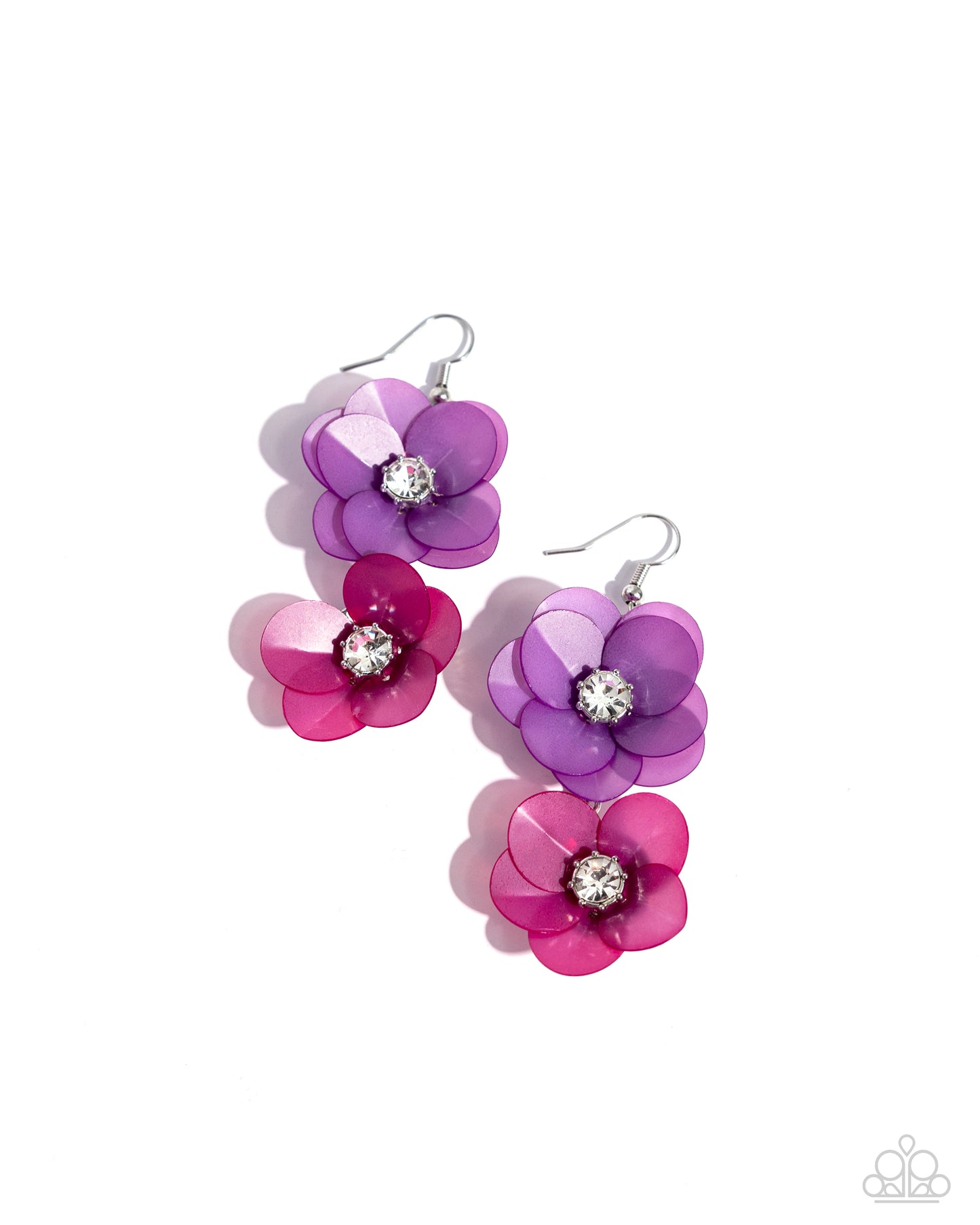 Fairy Tale Florals - purple - Paparazzi earrings