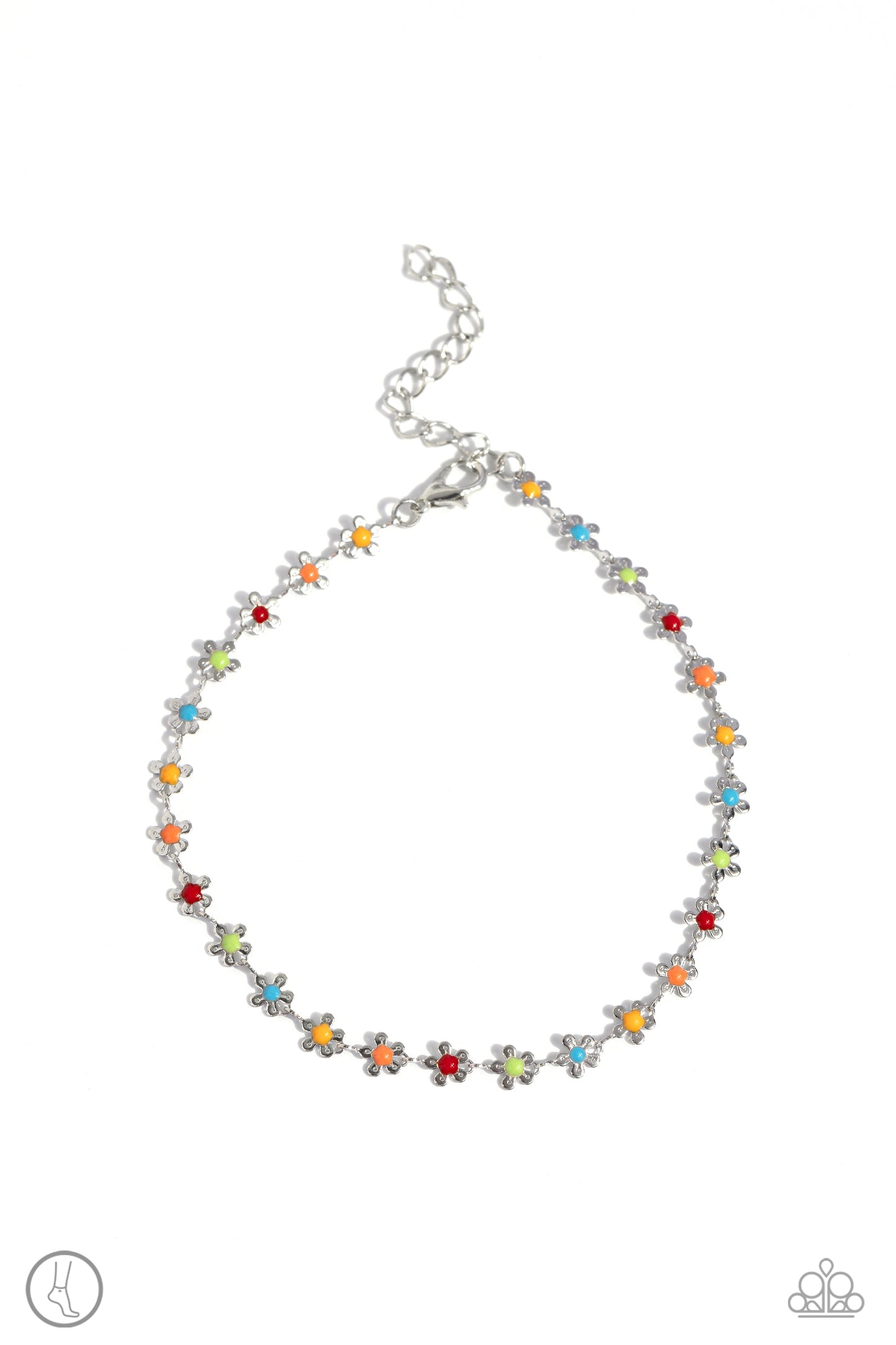 Familiar Florals - multi - Paparazzi anklet