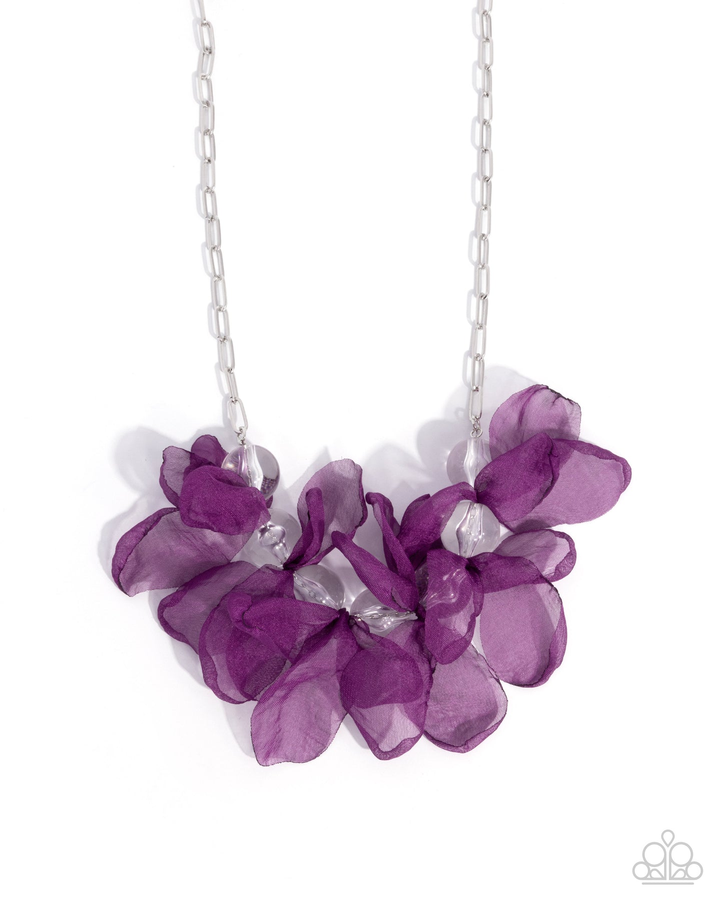 Fancy Fabric - purple - Paparazzi necklace