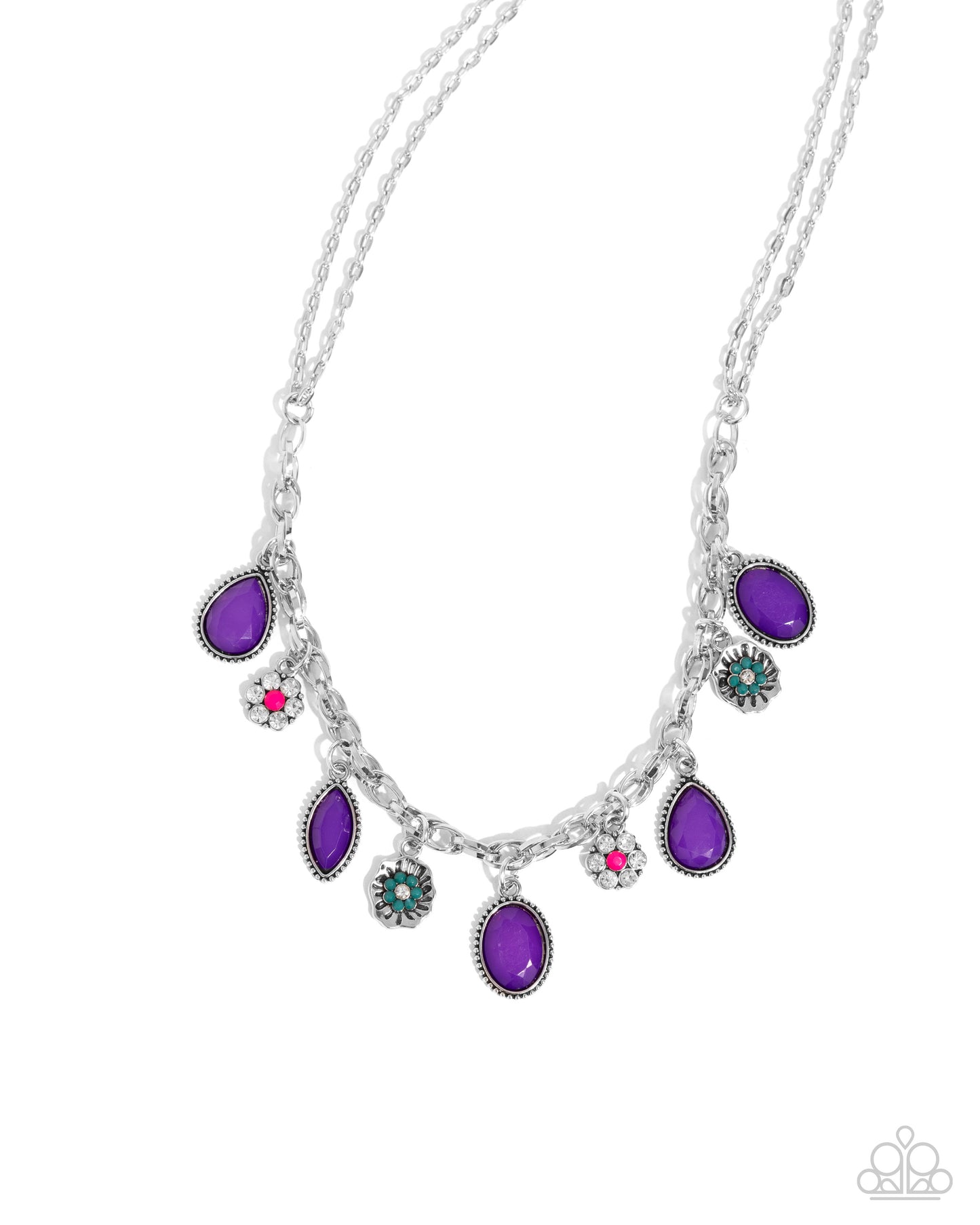Fancy Finish - purple - Paparazzi necklace