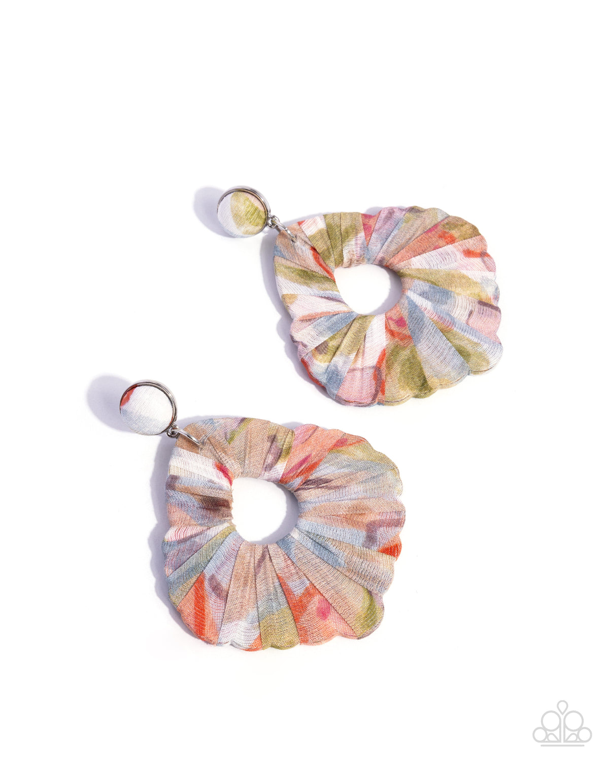 Fantastical Fabric - multi - Paparazzi earrings
