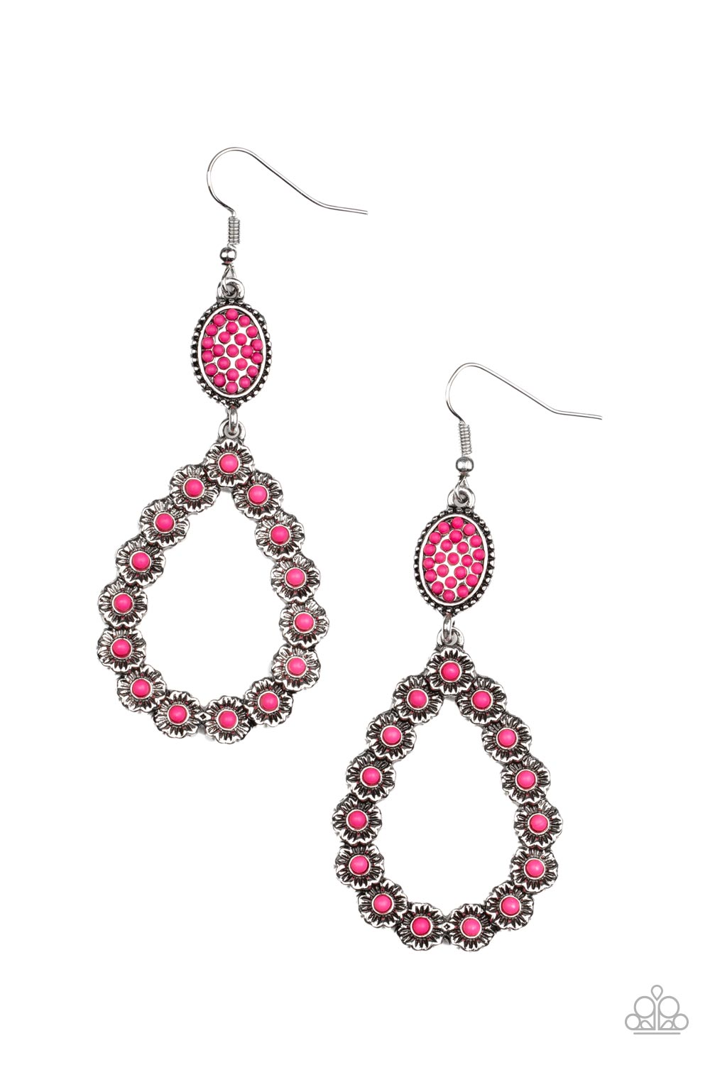 Farmhouse Fashion Show - pink - Paparazzi earrings