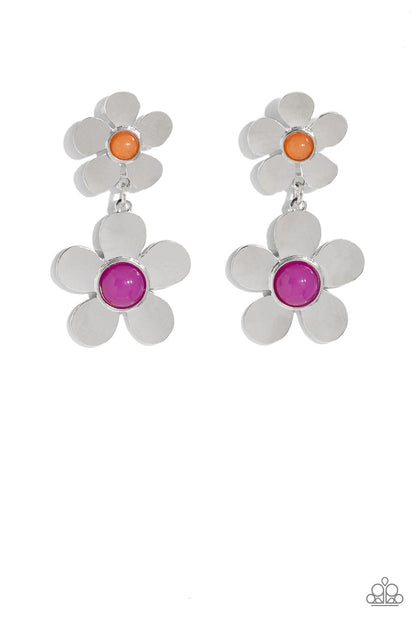 Fashionable Florals - pink - Paparazzi earrings
