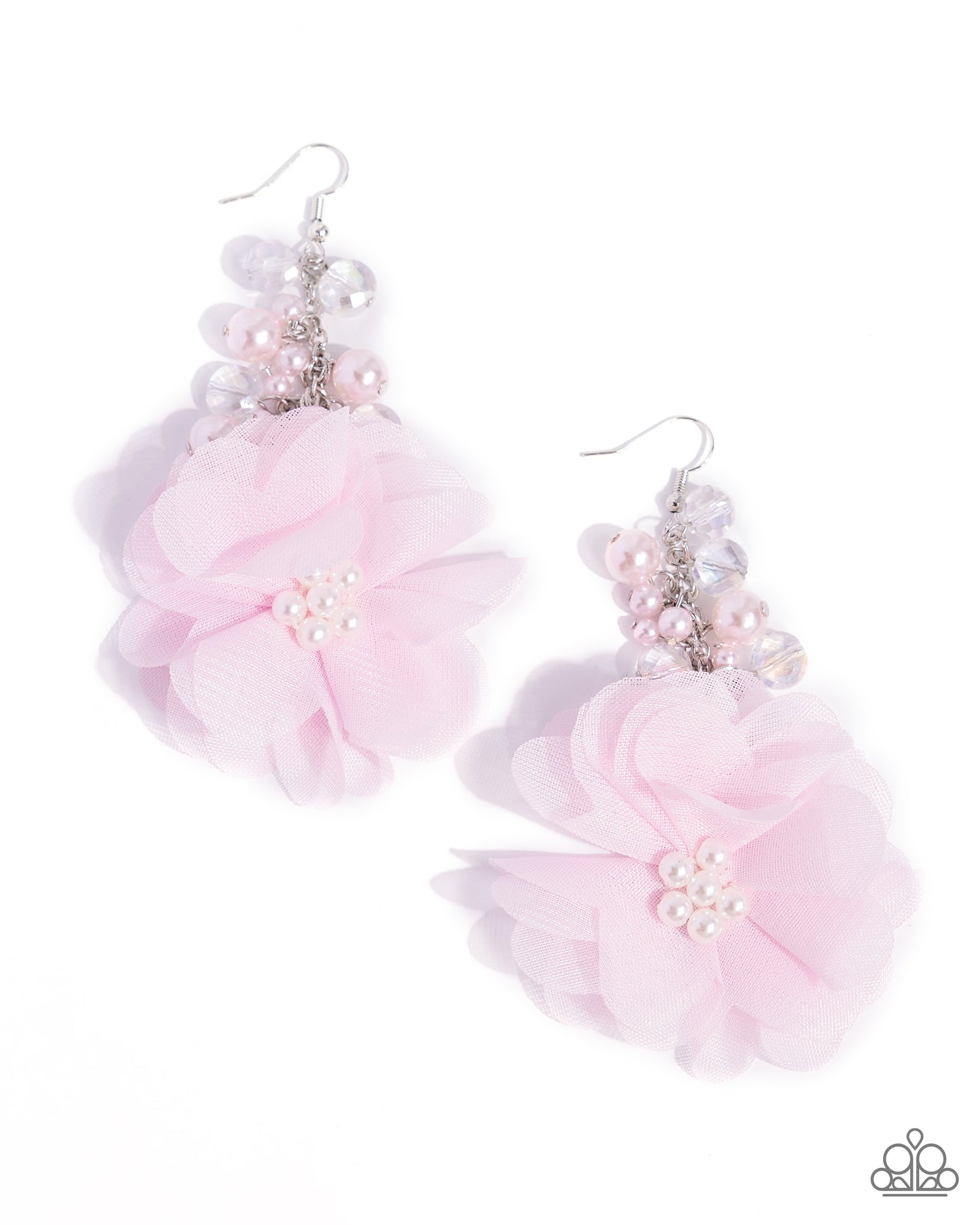 Fashionable Flower Girl - pink - Paparazzi earrings