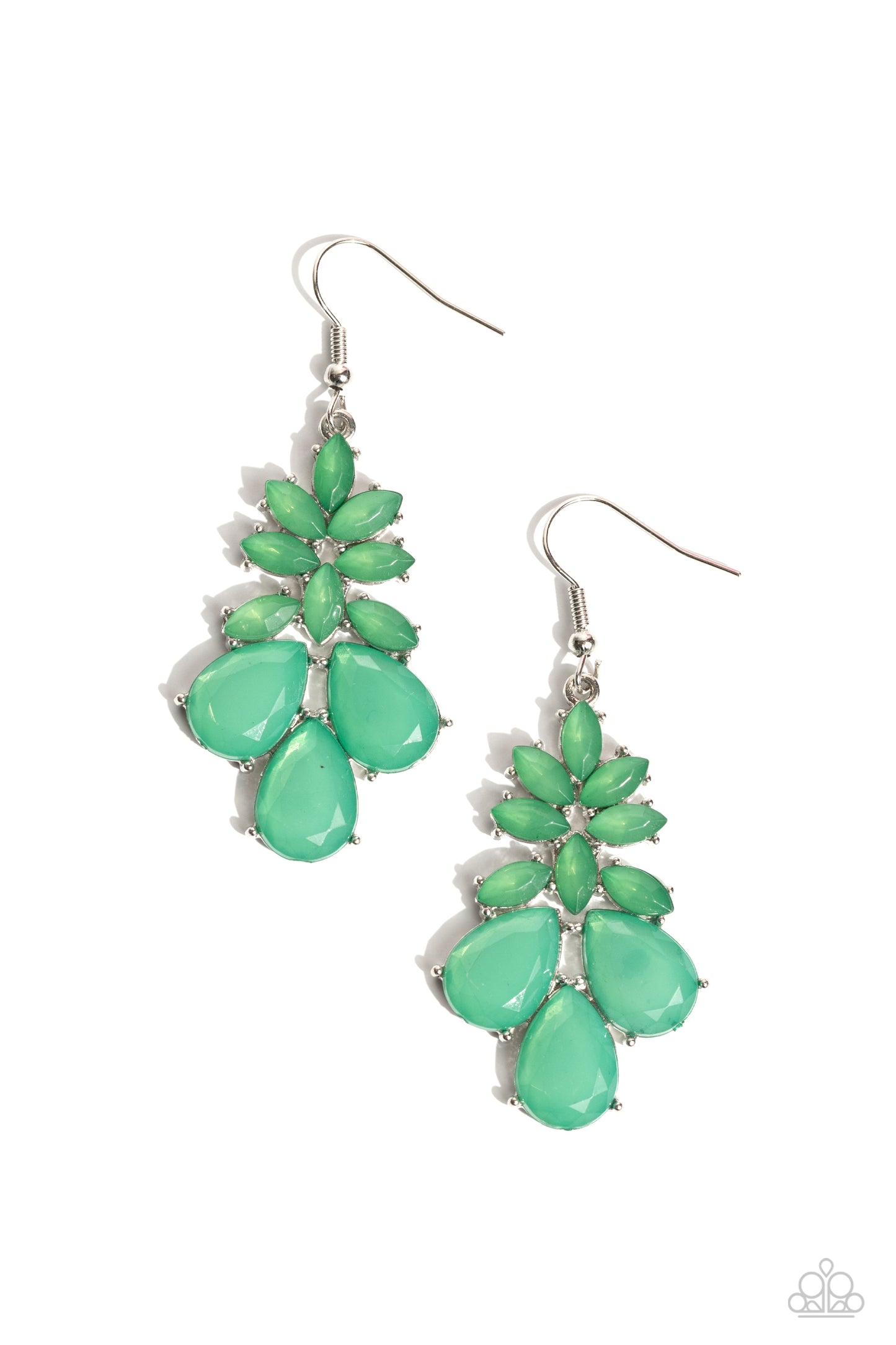 Fashionista Fiesta - green - Paparazzi earrings