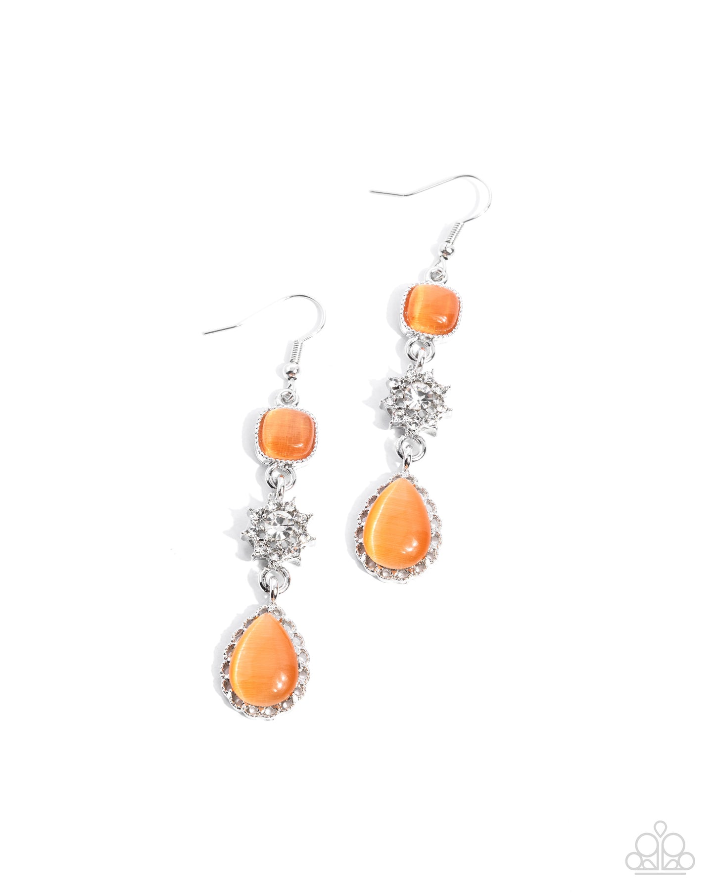 Feeling Fantastic - orange - Paparazzi earrings