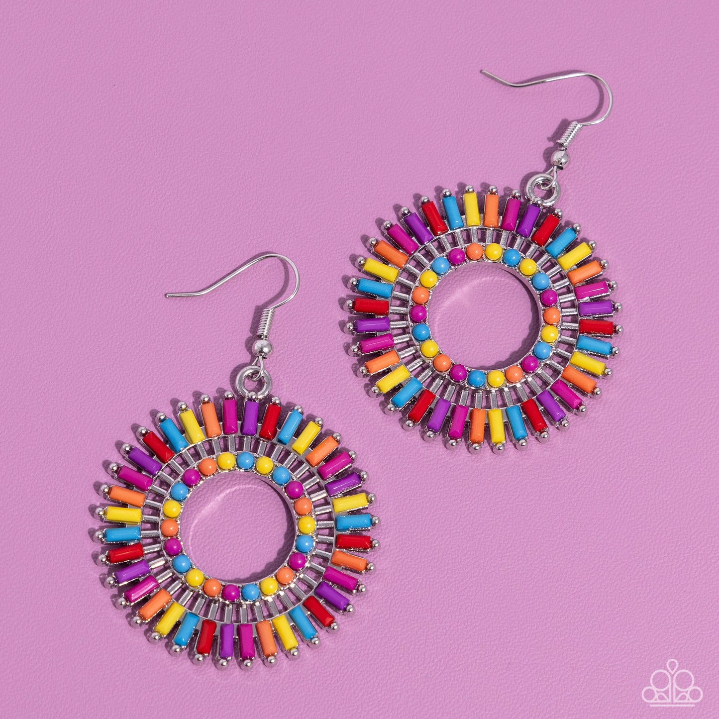 Ferris Wheel Finale - multi - Paparazzi earrings