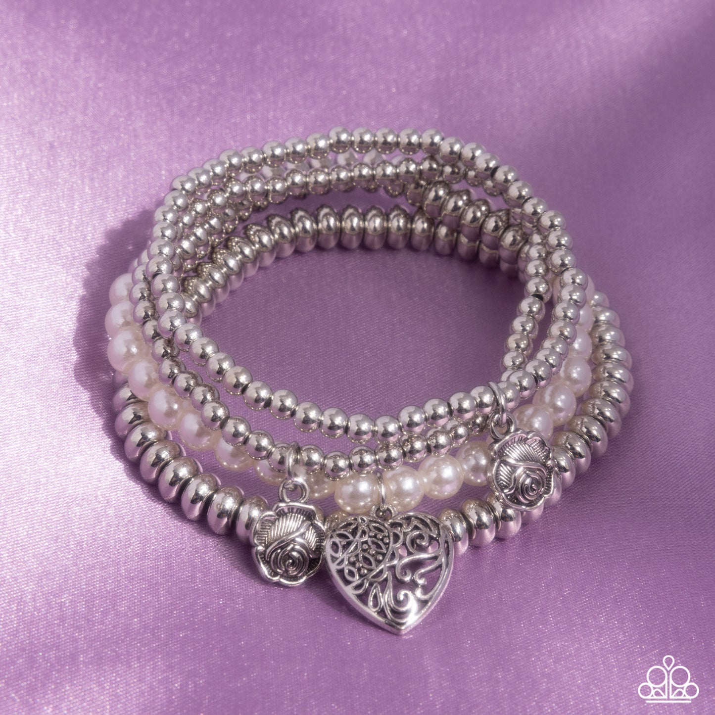 Filigree Fairytale - white - Paparazzi bracelet