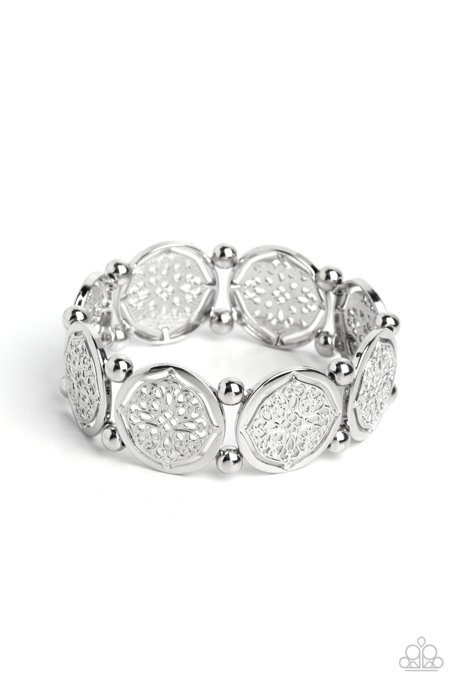 Filigree Fanfare - silver - Paparazzi bracelet