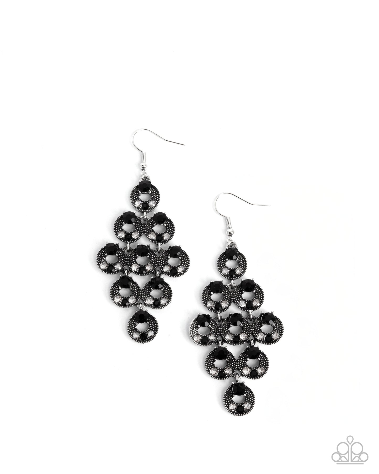 Find Your Sparkle - black - Paparazzi earrings