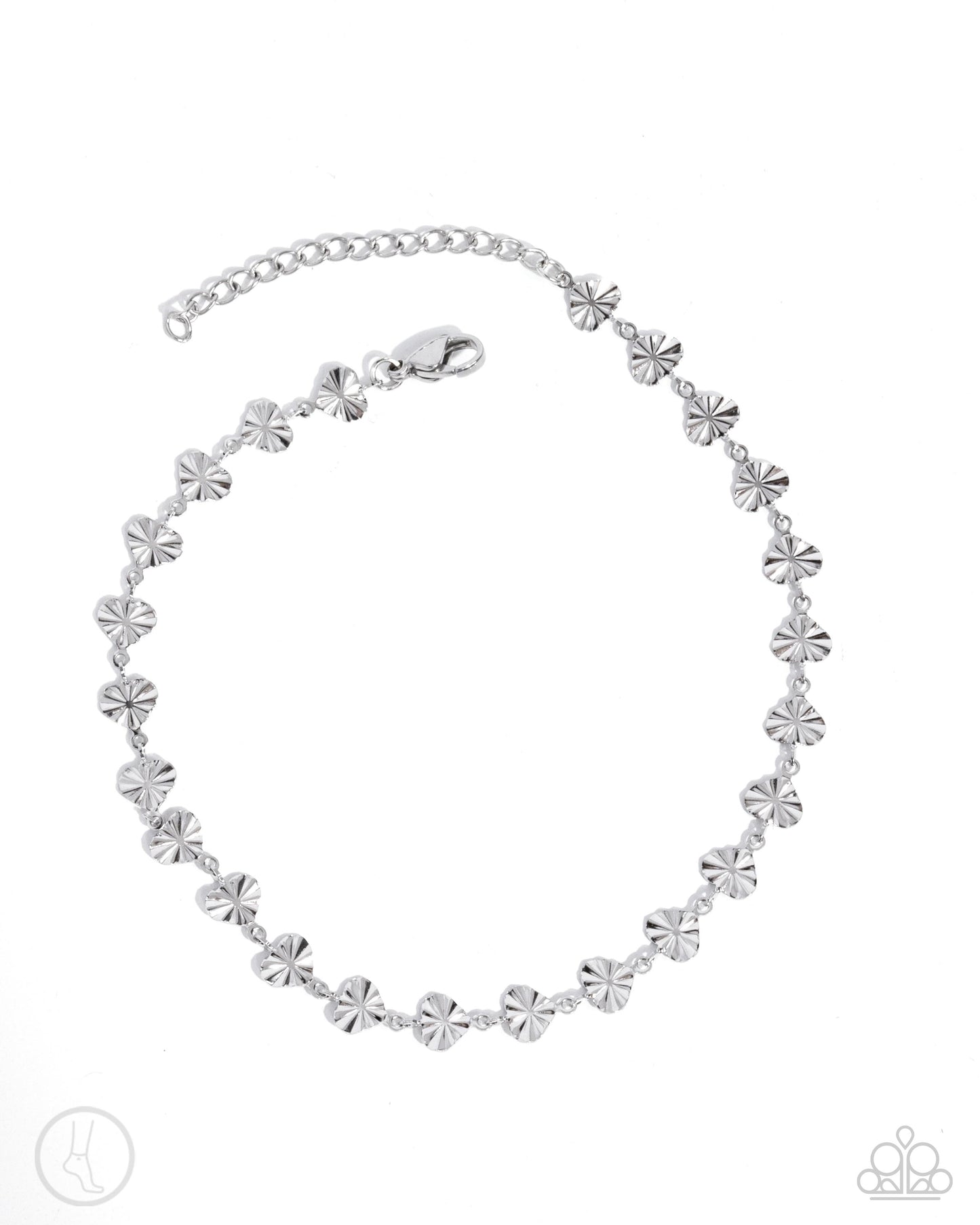 Fine Fortune - silver - Paparazzi anklet