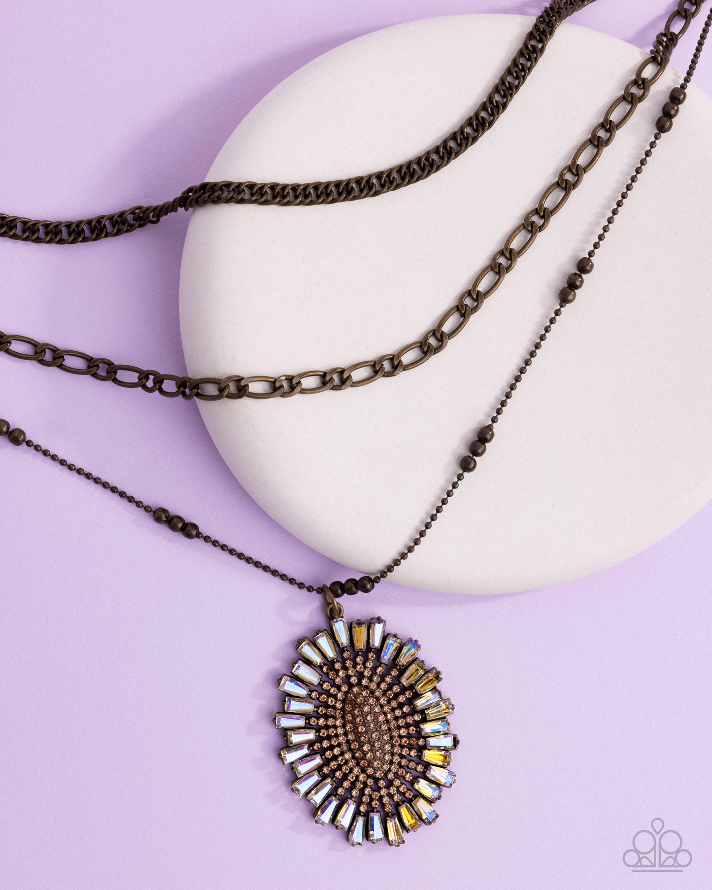 Fitting In - brass - Paparazzi necklace