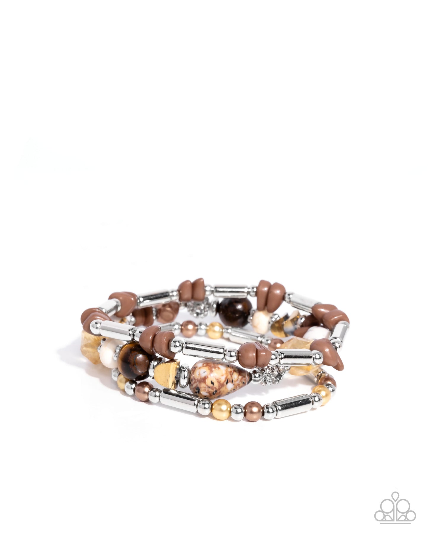 Flashy Fiction - brown - Paparazzi bracelet