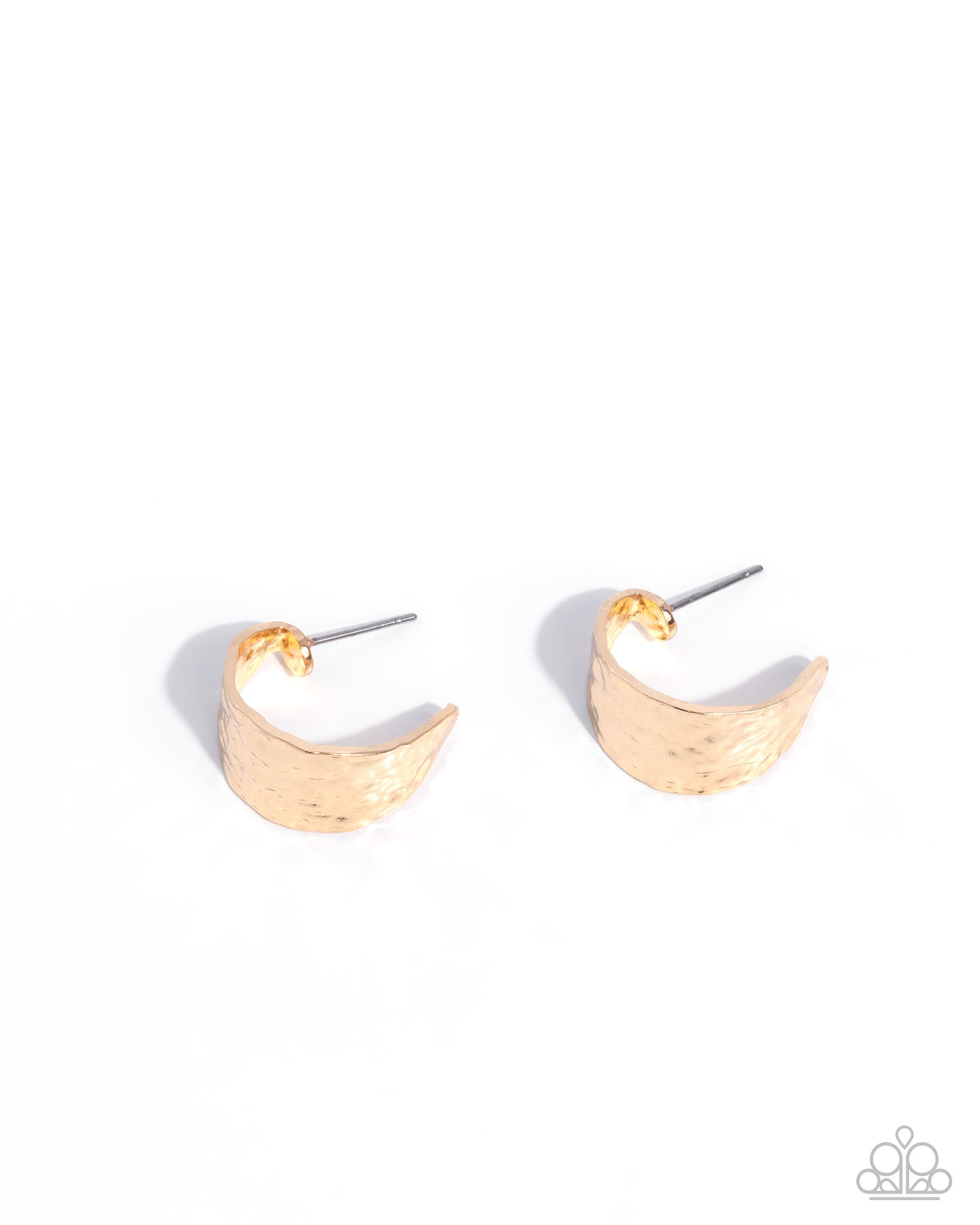 Flashy Finish - gold - Paparazzi earrings