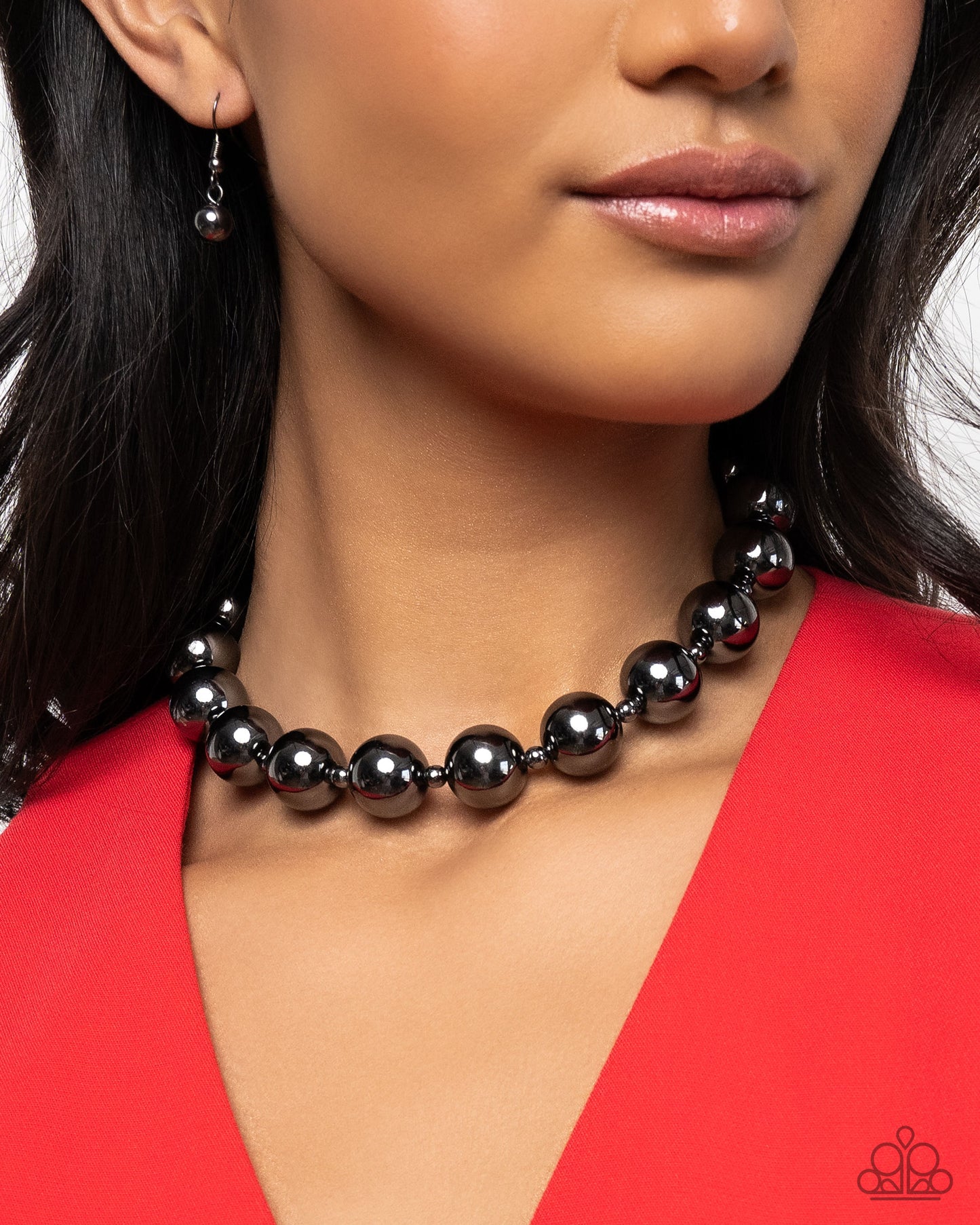 Flattery Will Get You Everywhere - black - Paparazzi necklace