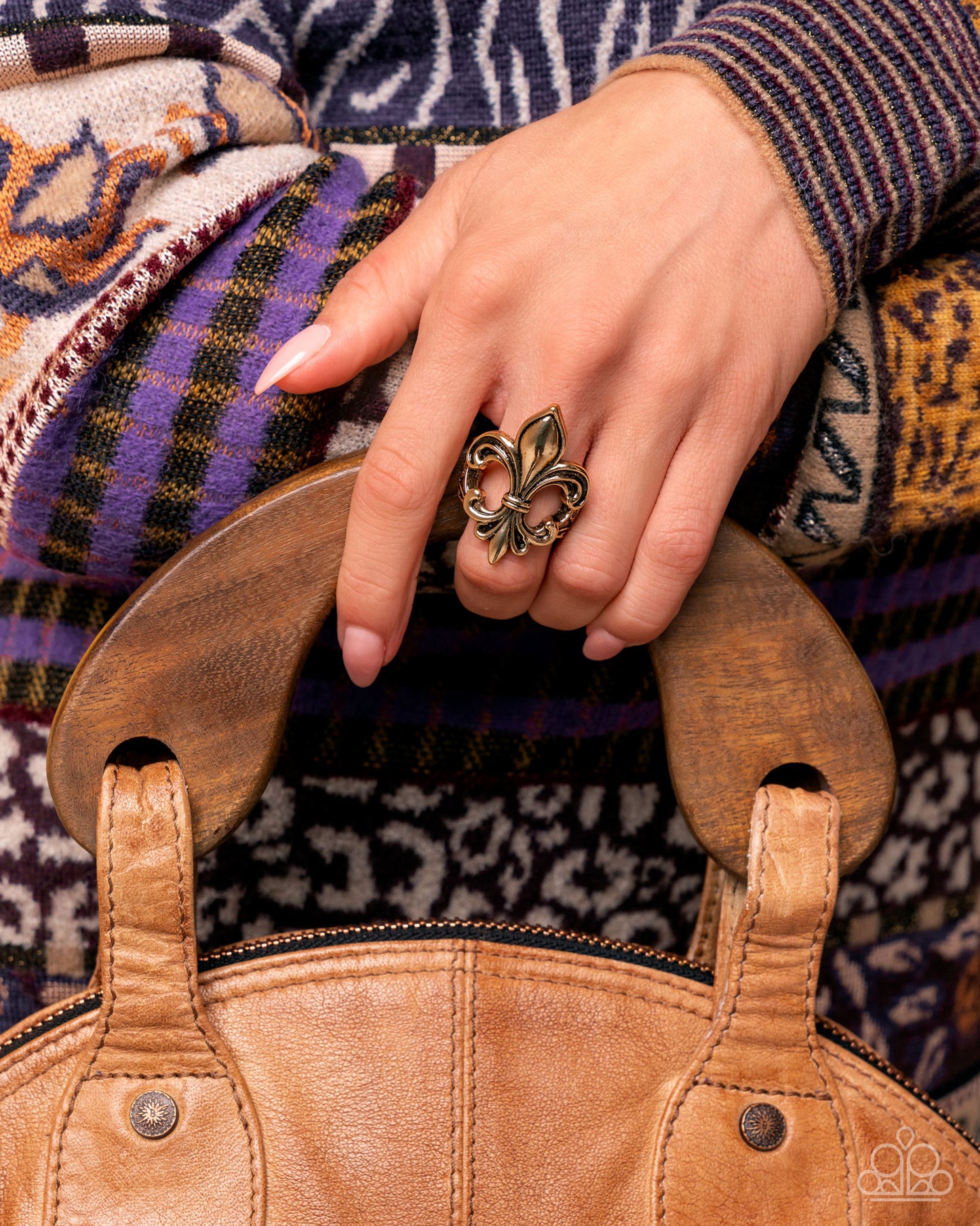 Fleur de Lis - gold - Paparazzi ring