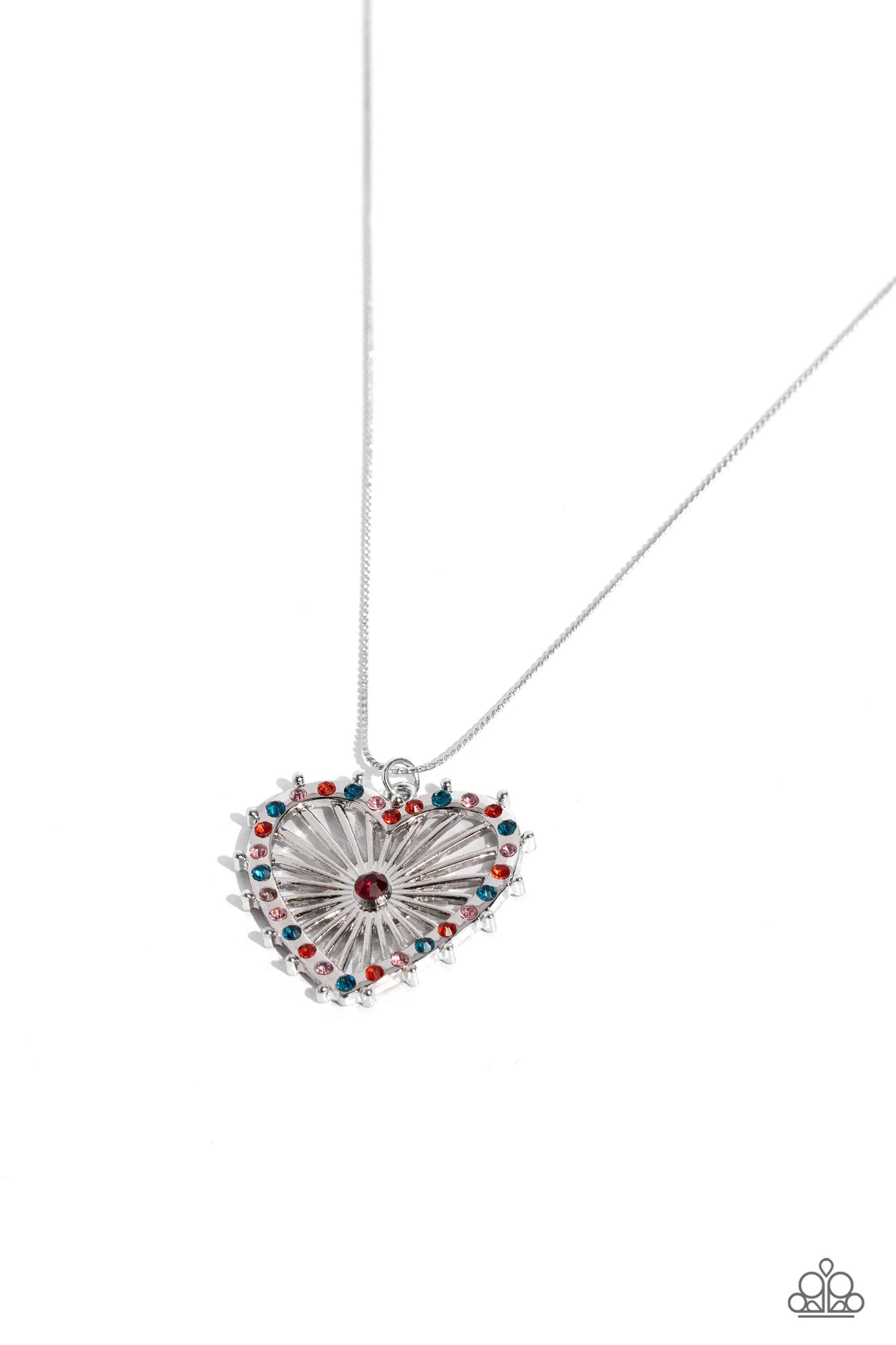 Flirting Ferris Wheel - red - Paparazzi necklace