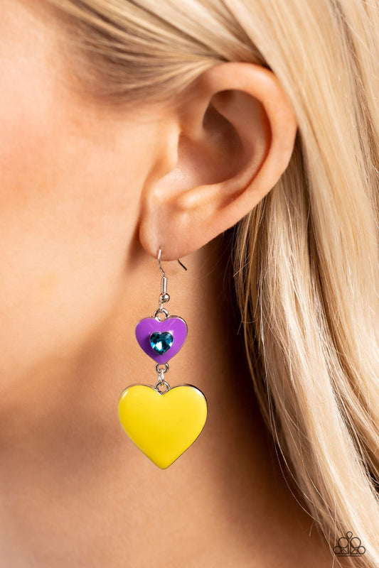 Flirting with Fashion - purple - Paparazzi earrings