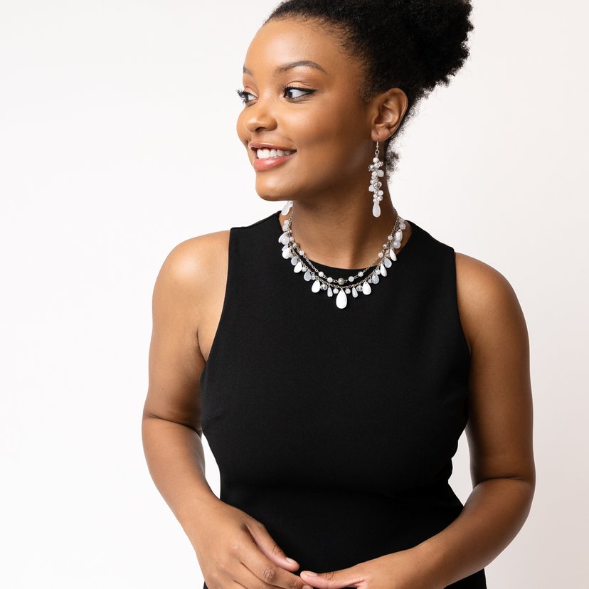 Flirty Flood - white - Paparazzi necklace