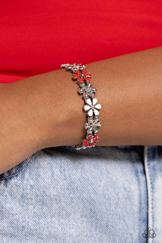 Floral Fair - red - Paparazzi bracelet