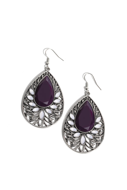 Floral Fairytale - purple - Paparazzi earrings