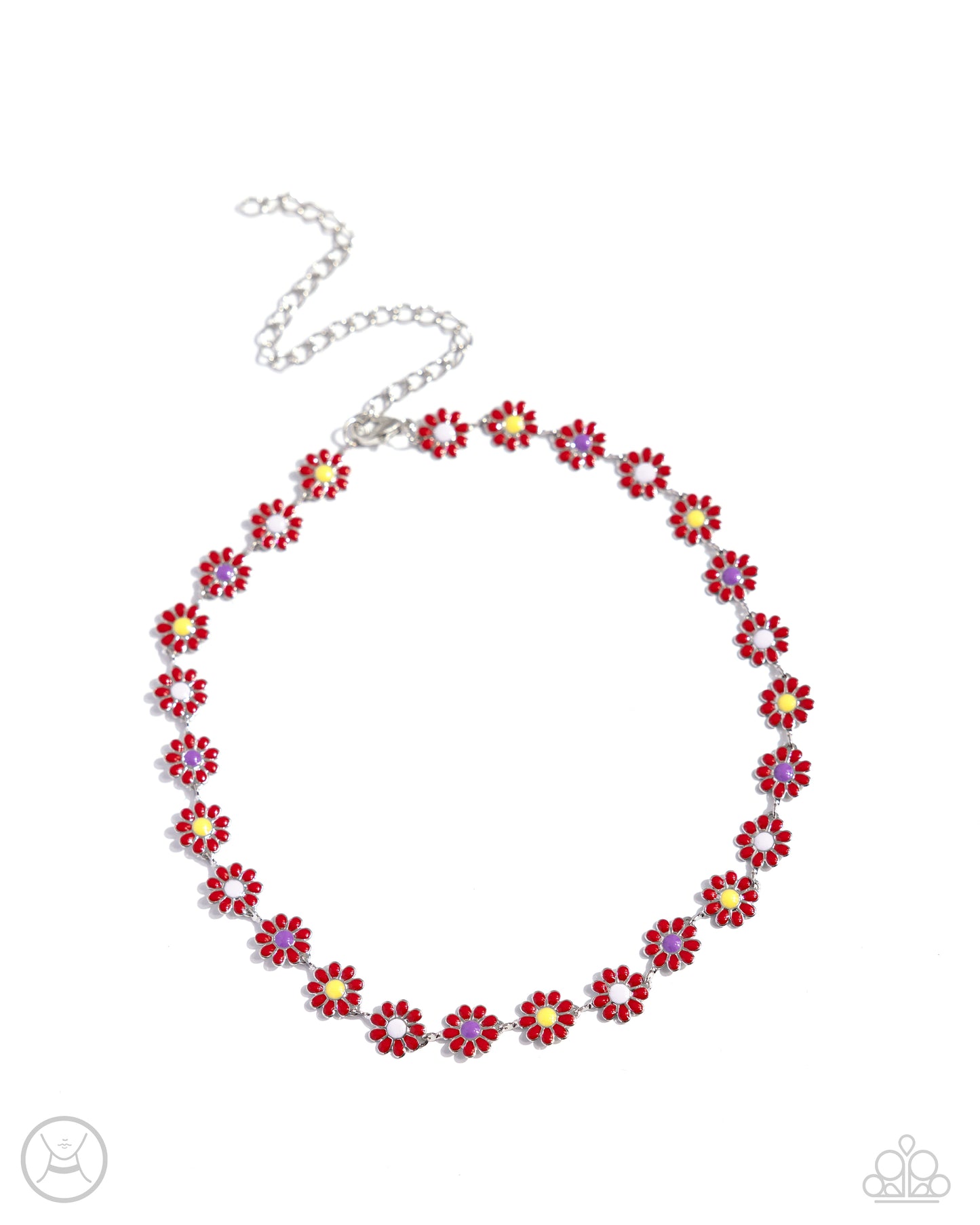 Floral Falsetto - red - Paparazzi necklace