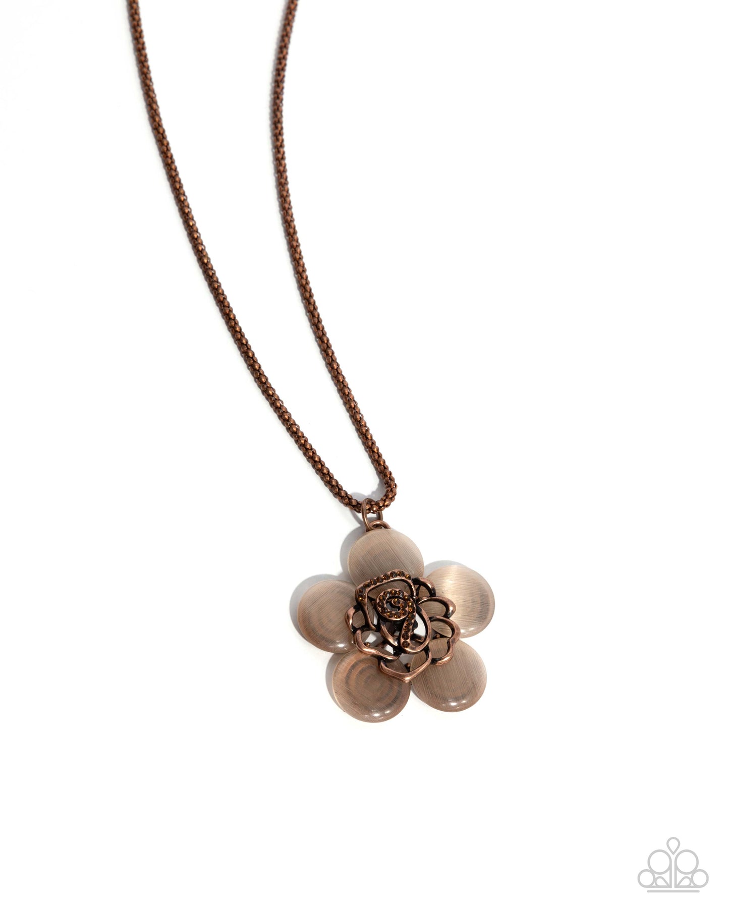 Floral Freestyle - copper - Paparazzi necklace