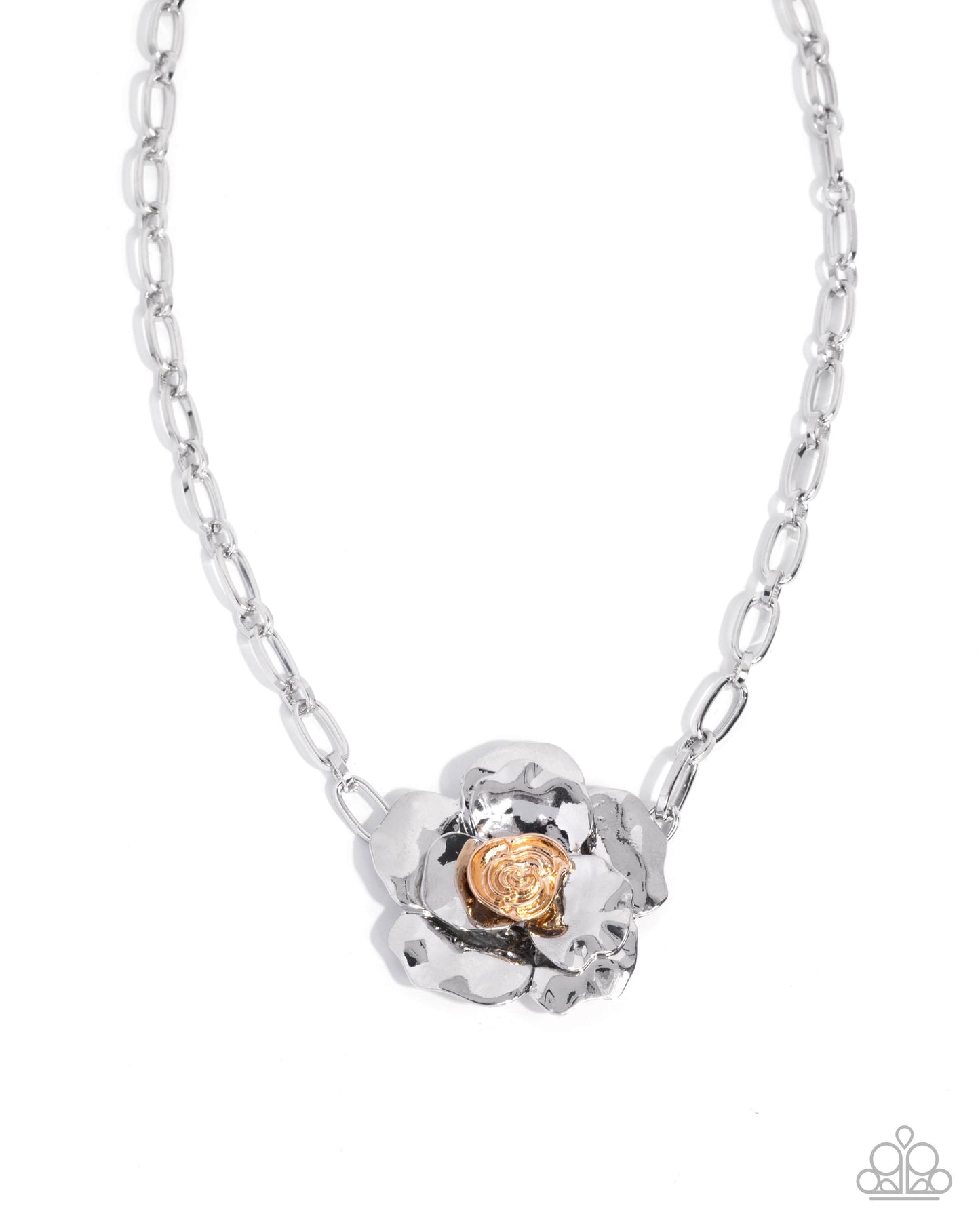 Flourishing Fanfare - silver - Paparazzi necklace