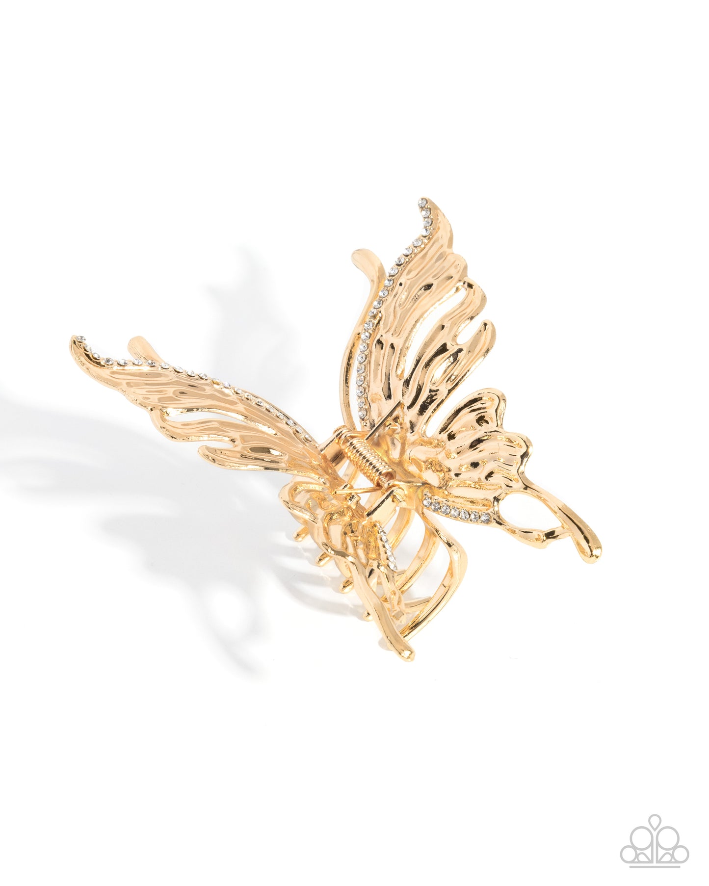 Flutter Following - gold - Paparazzi hair clip