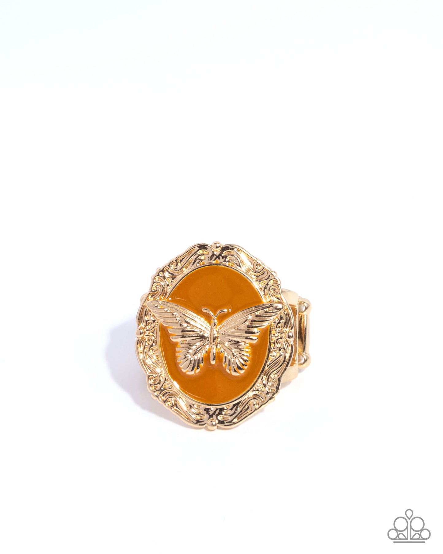 Fluttering Fad - brown - Paparazzi ring