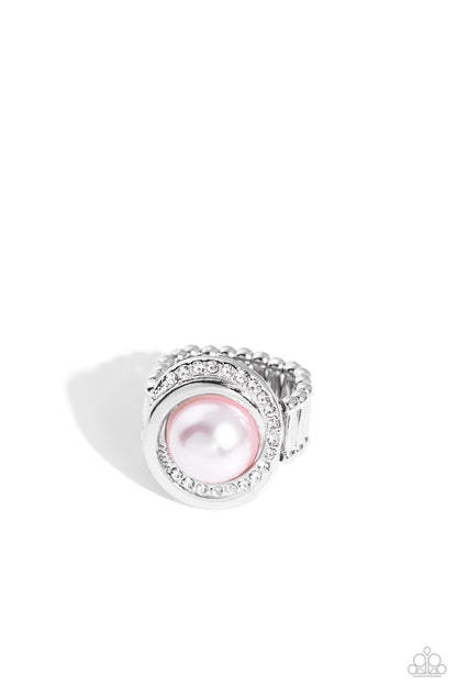 Folded Flair - pink - Paparazzi ring