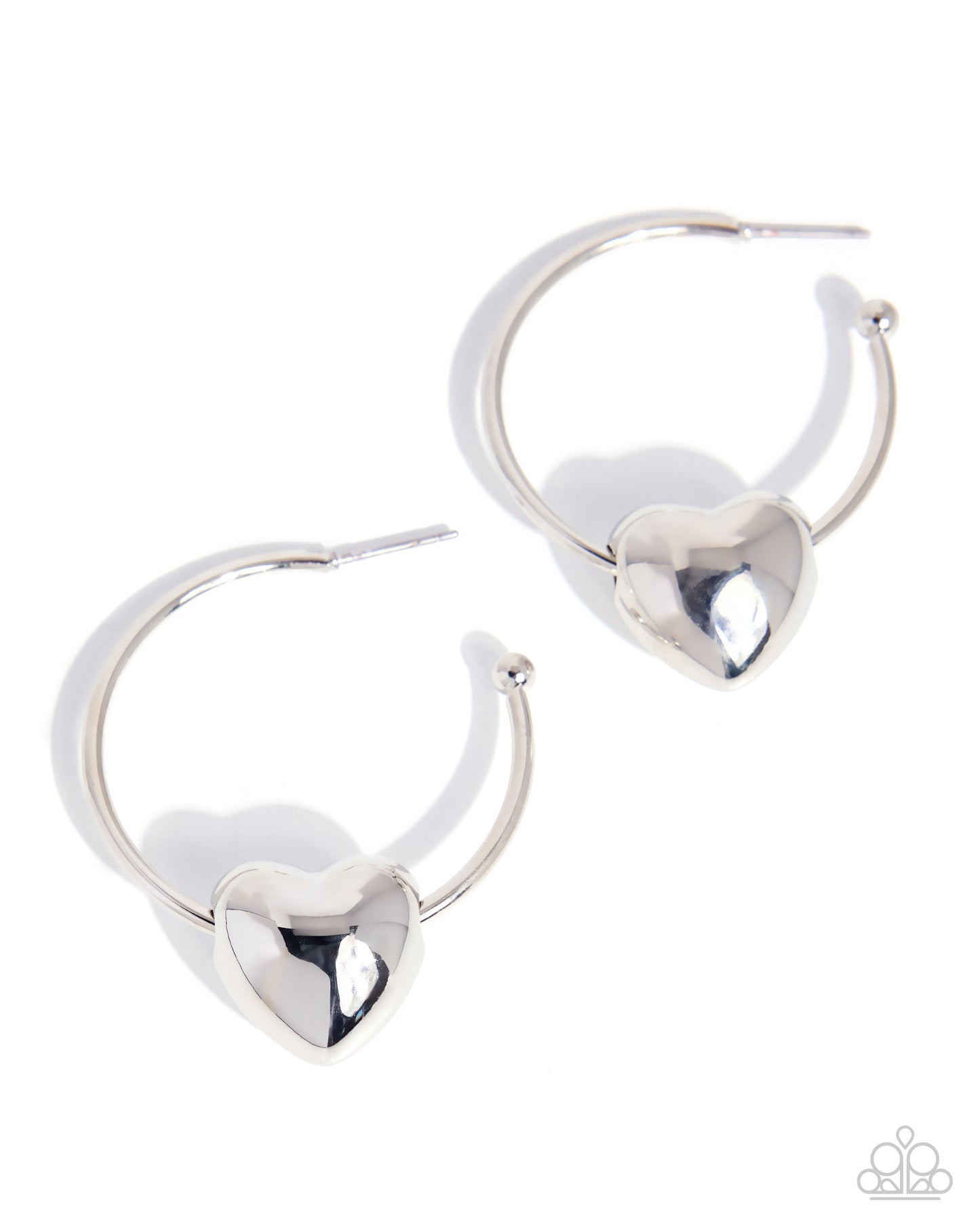 Fond Feature - silver - Paparazzi earrings