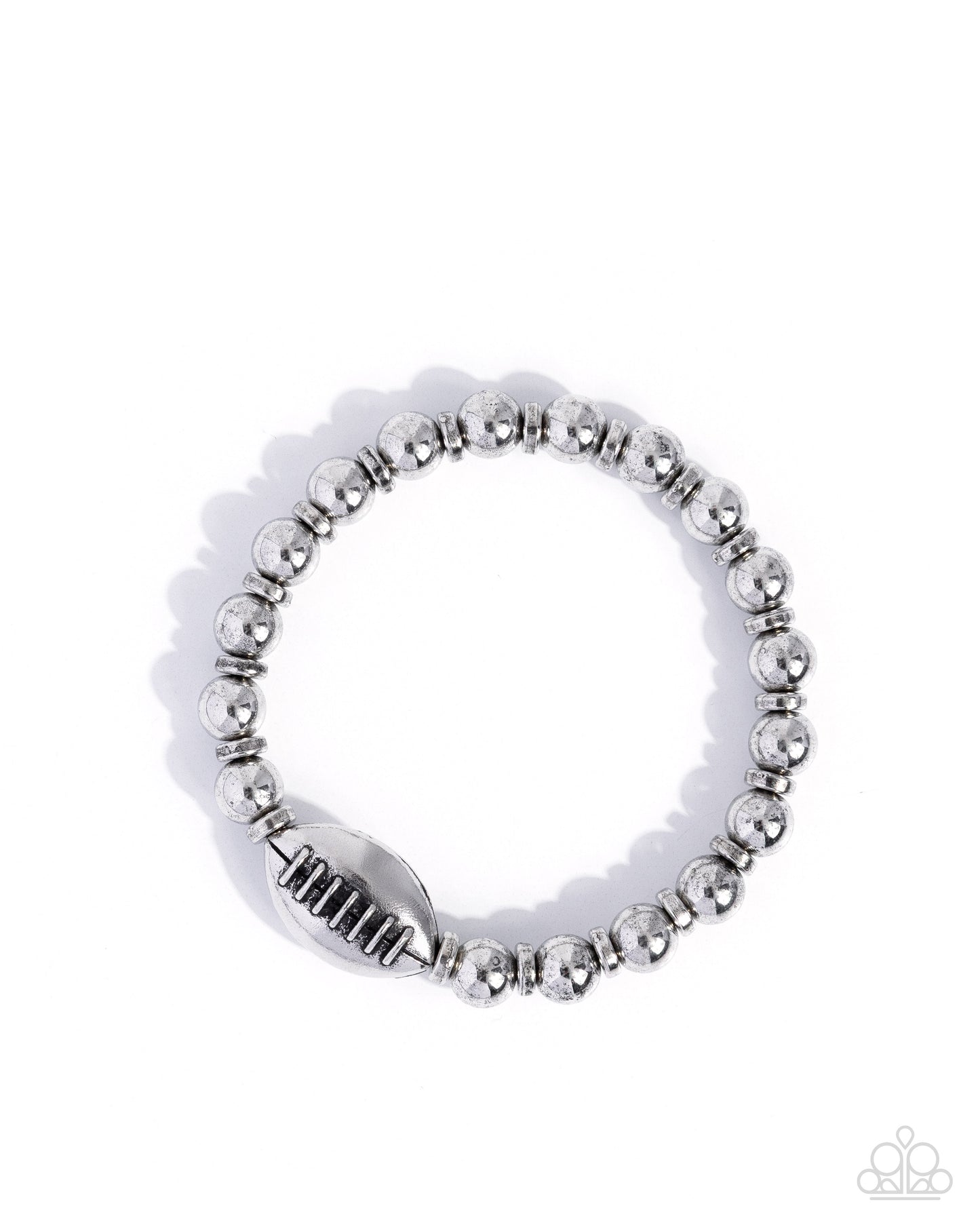Football Flair - silver - Paparazzi bracelet