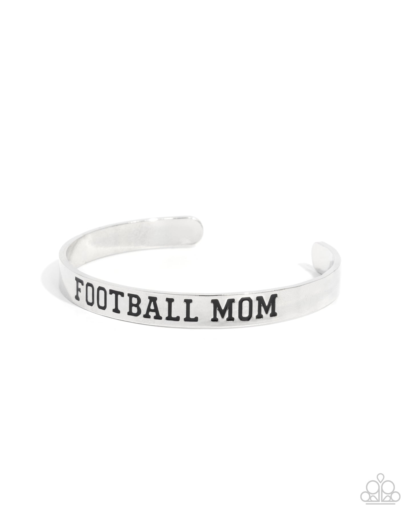 Football Mom - silver - Paparazzi bracelet