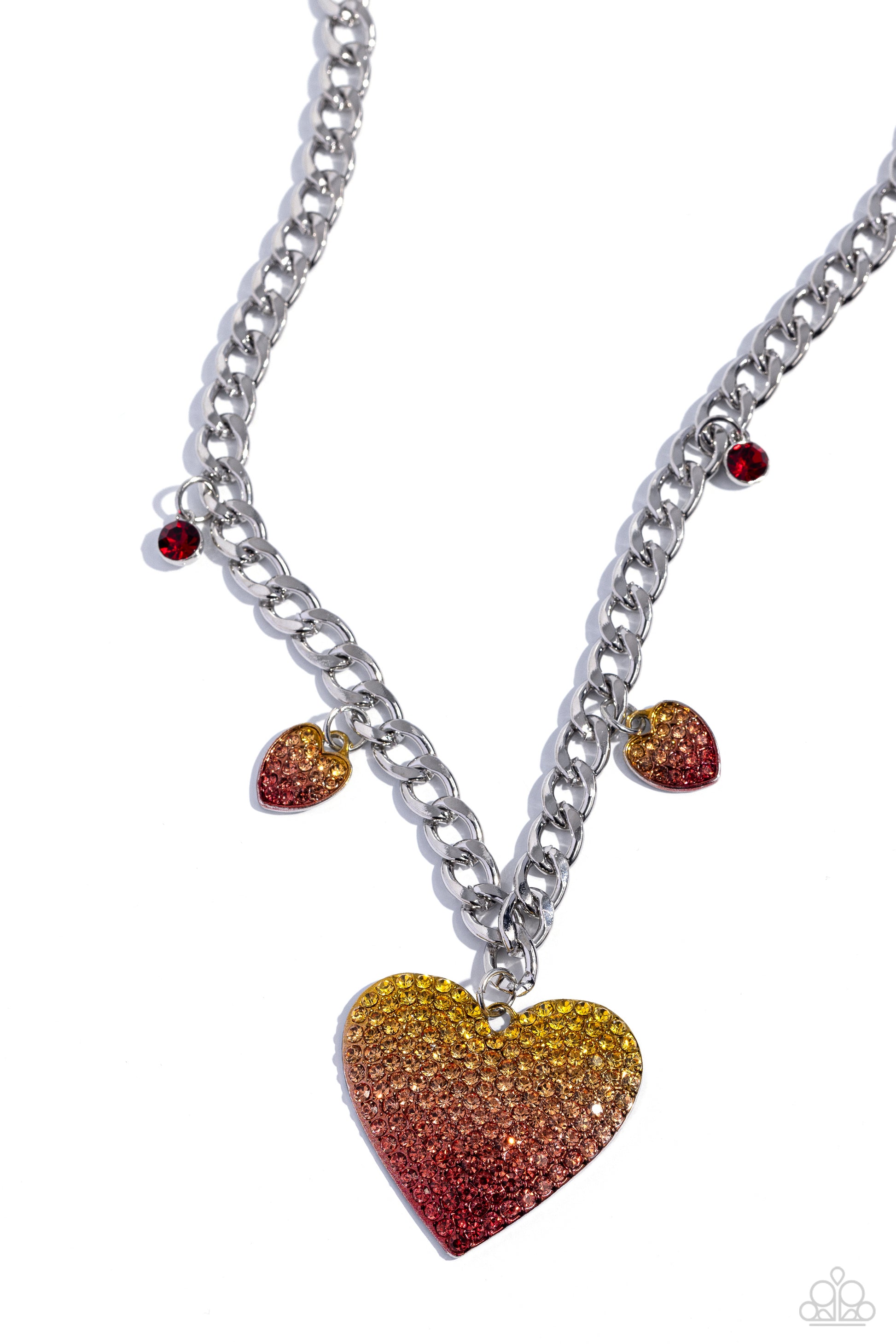 For the Most HEART - red - Paparazzi necklace