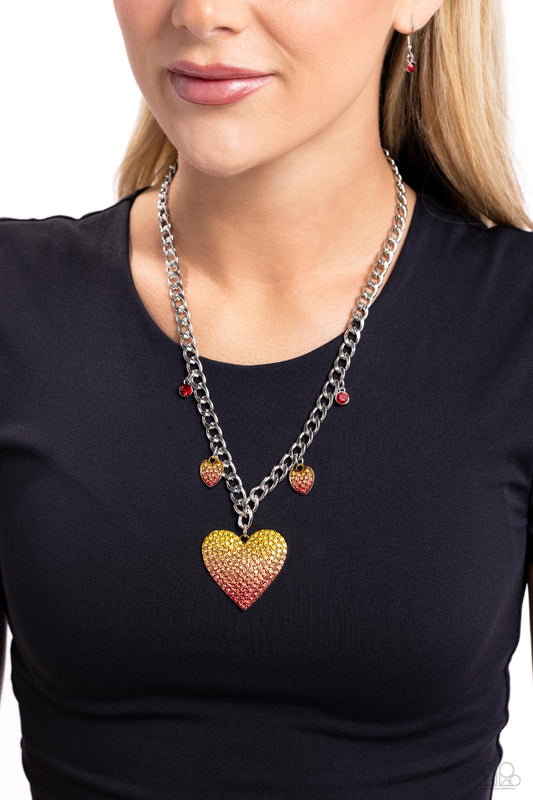 For the Most HEART - red - Paparazzi necklace