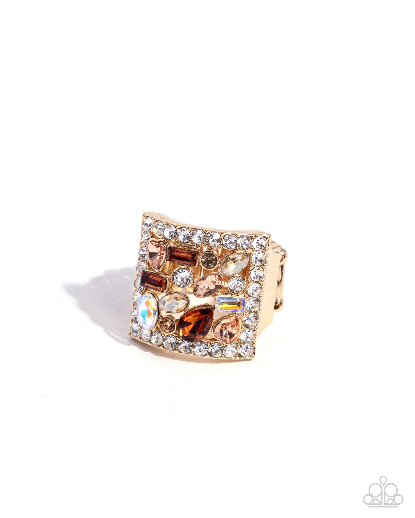 Framed Finesse - brown - Paparazzi ring