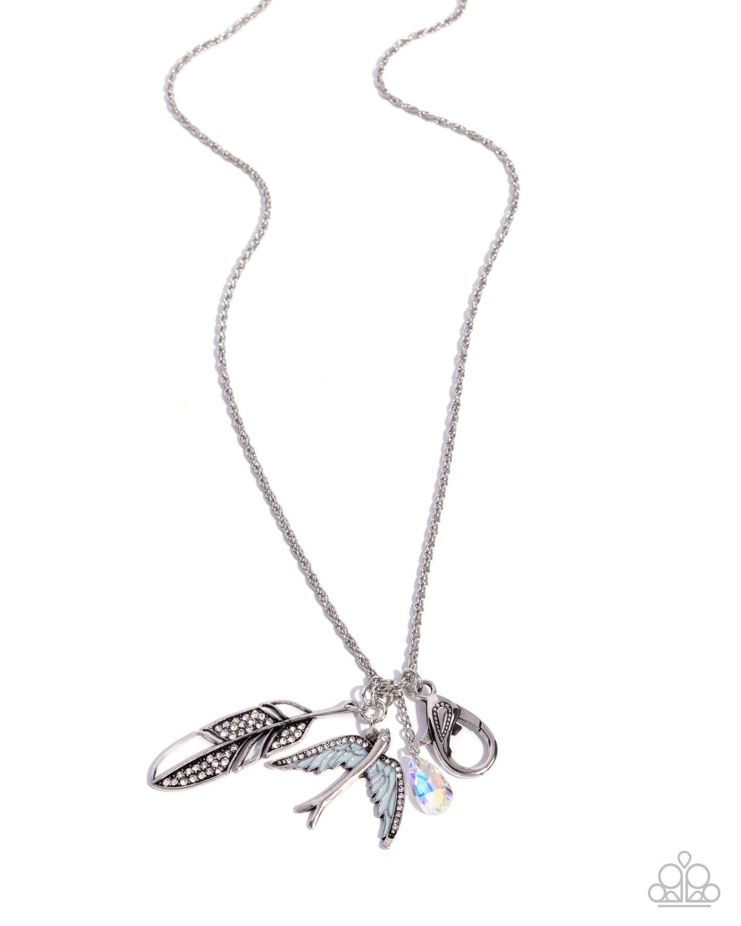 Free-Spirited Fanfare - blue - Paparazzi LANYARD necklace
