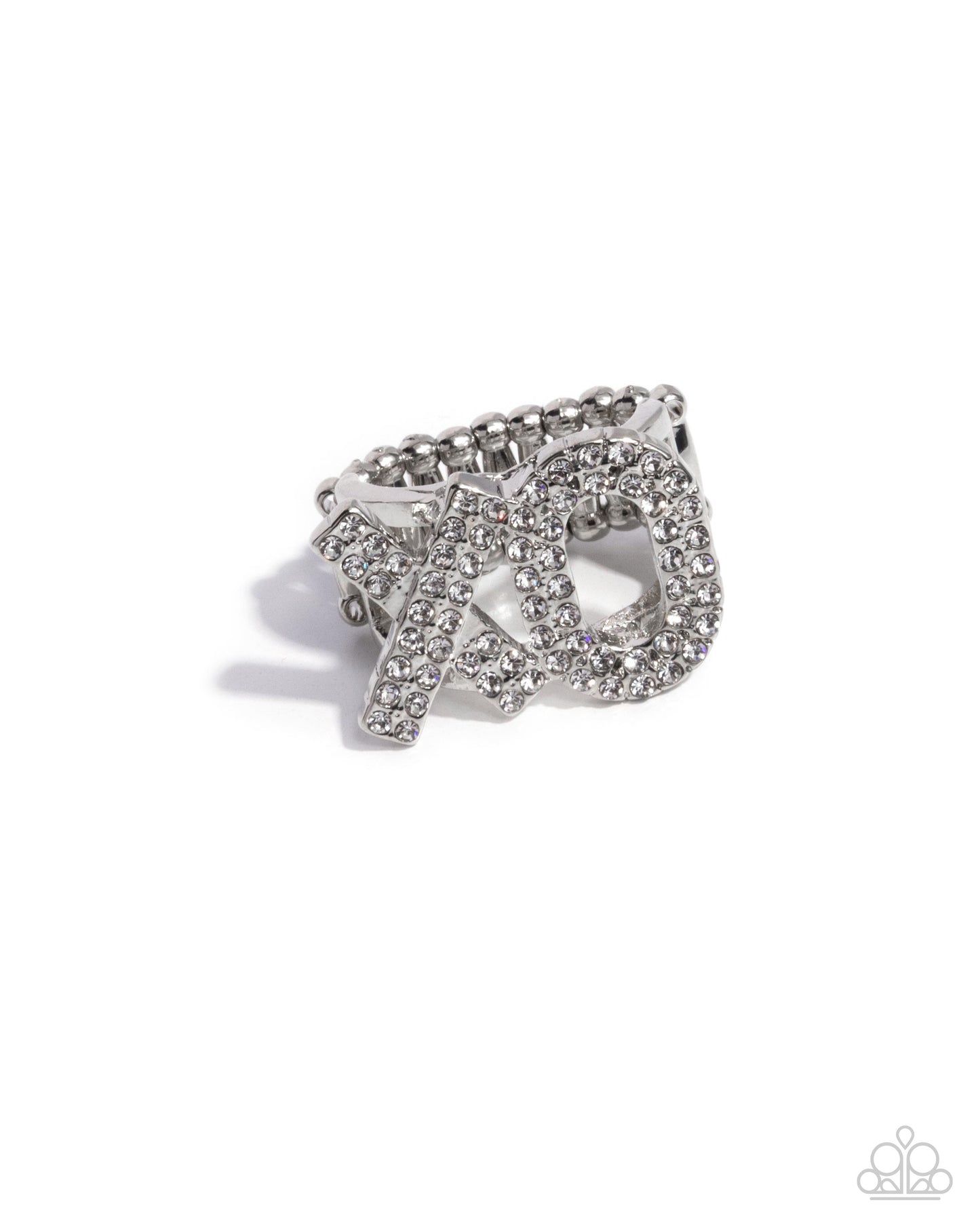 French Kisses - white - Paparazzi ring