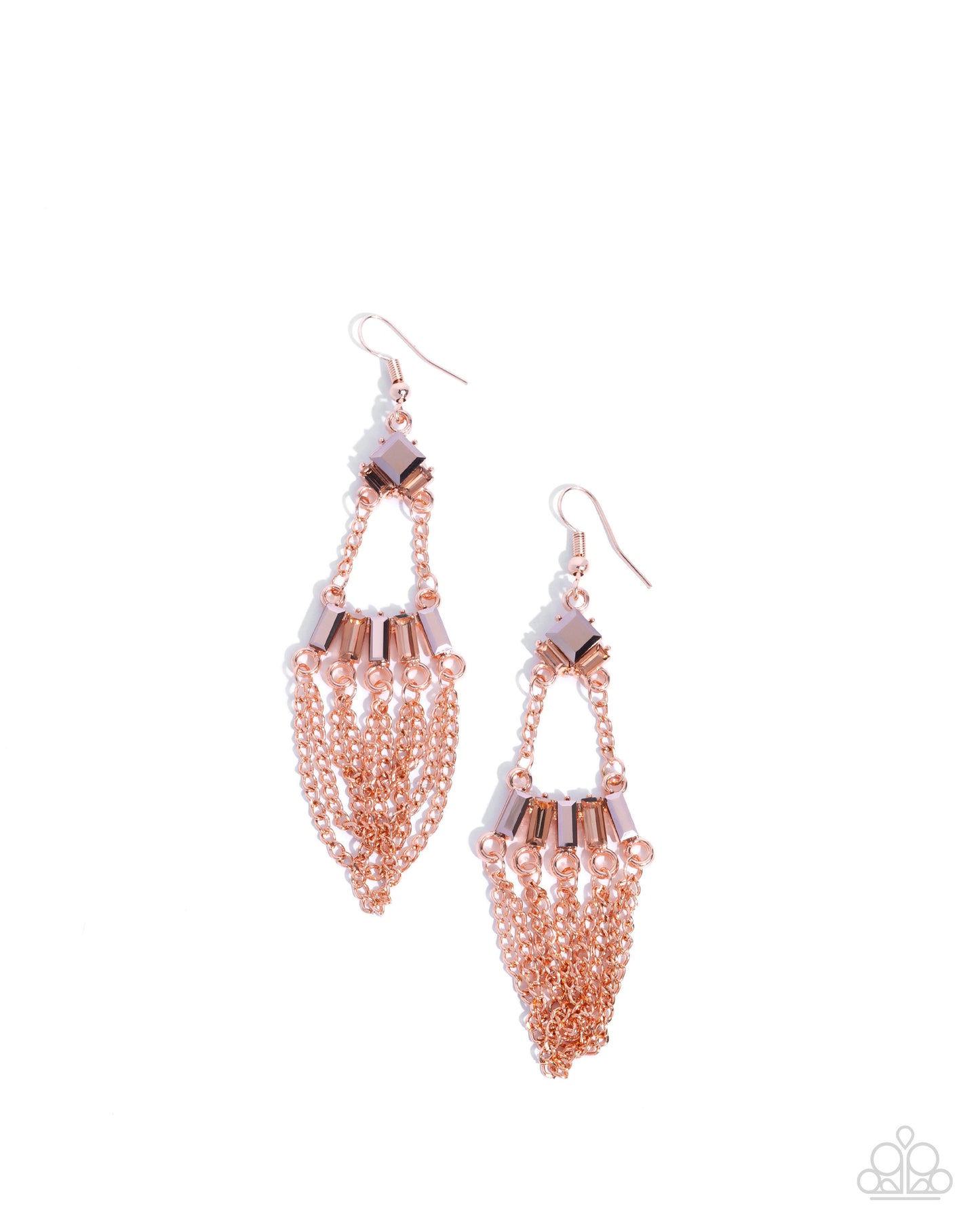 Fringe Fantasy - copper - Paparazzi earrings