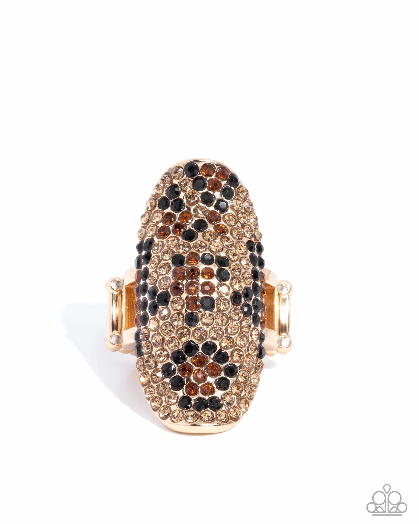 Furtive Feature - gold - Paparazzi ring
