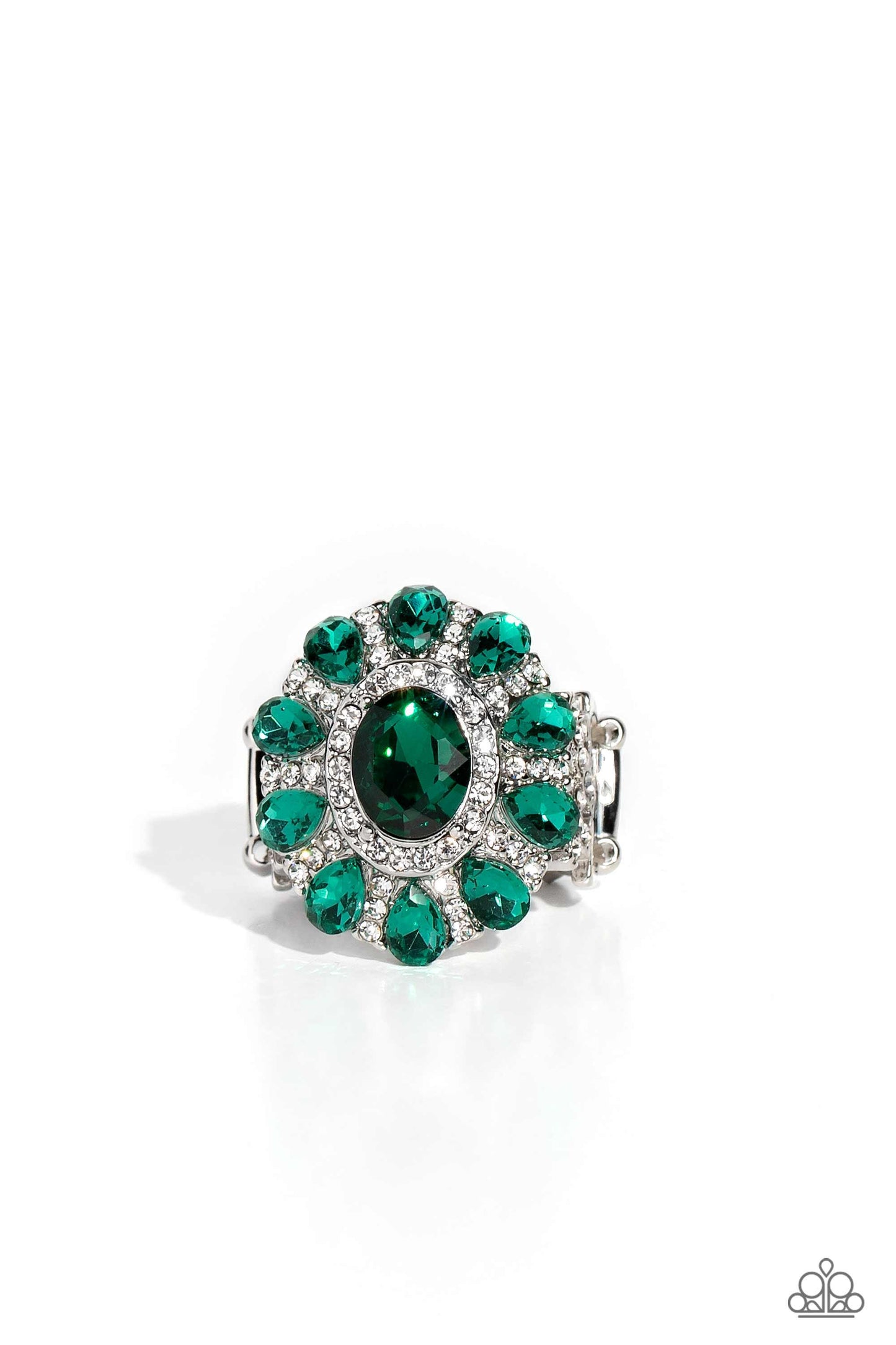 GLIMMER and Spice - green - Paparazzi ring