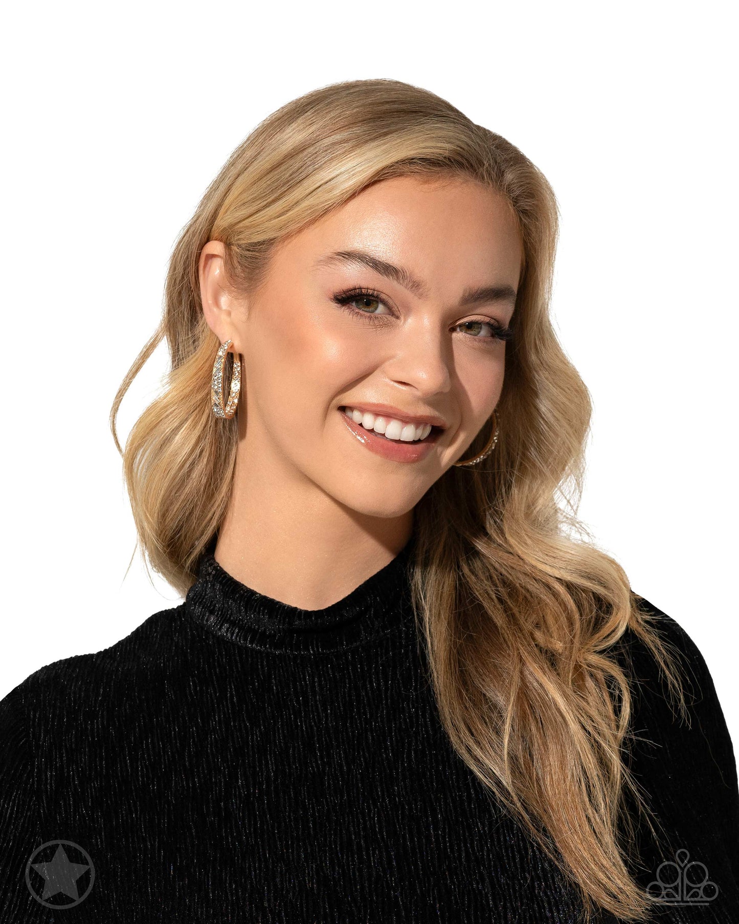 GLITZY By Association - gold - Paparazzi earrings