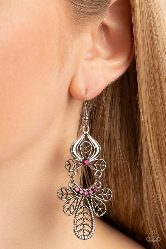 Galapagos Gala - pink - Paparazzi earrings