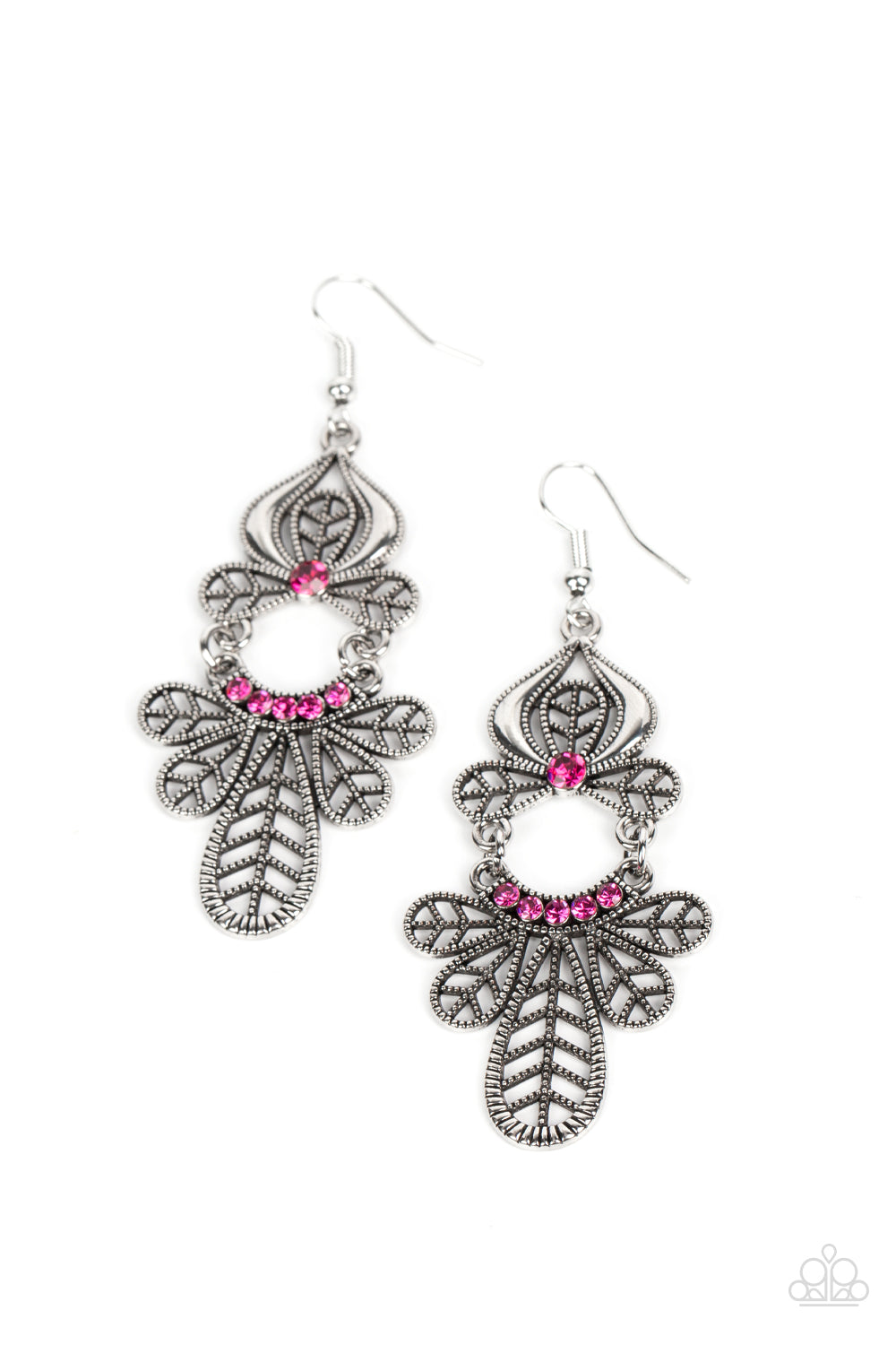 Galapagos Gala - pink - Paparazzi earrings