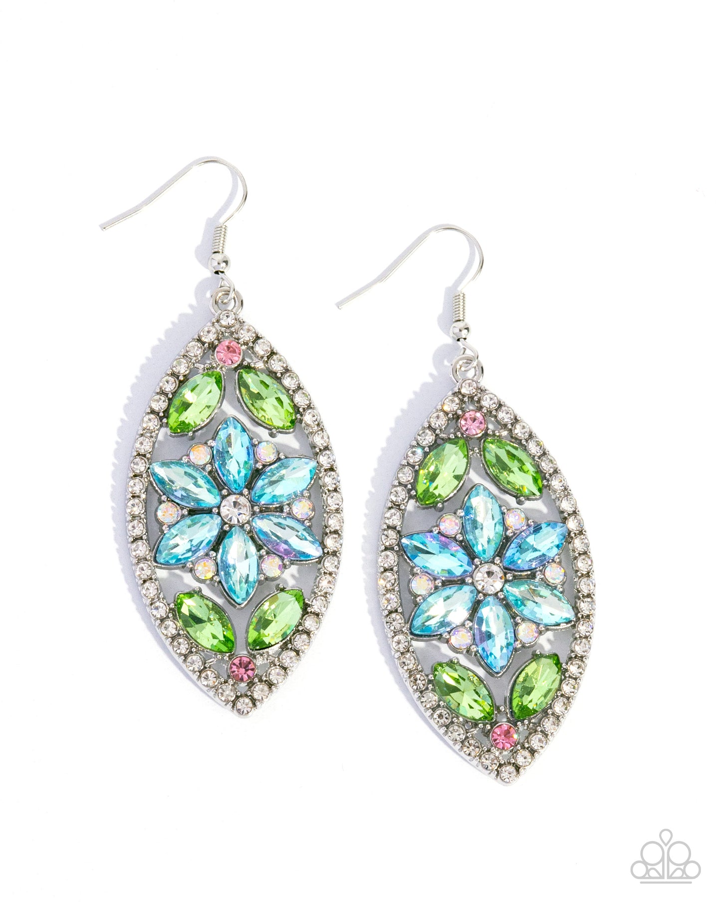 Gallant Garden - blue - Paparazzi earrings