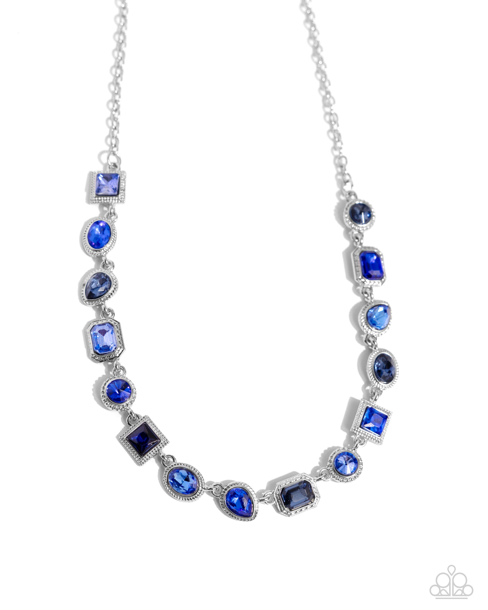 Gallery Glam - blue - Paparazzi necklace