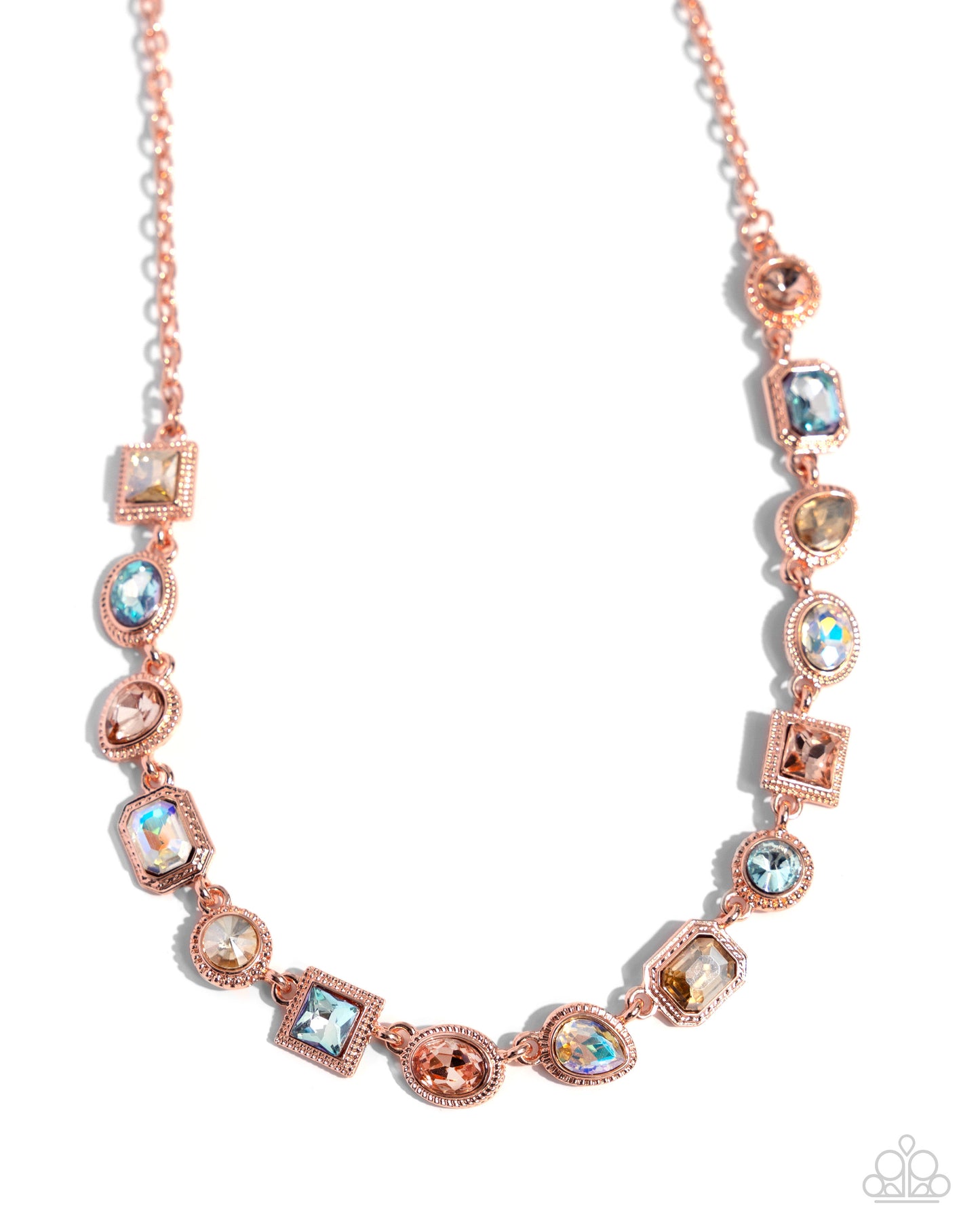 Gallery Glam - copper - Paparazzi necklace